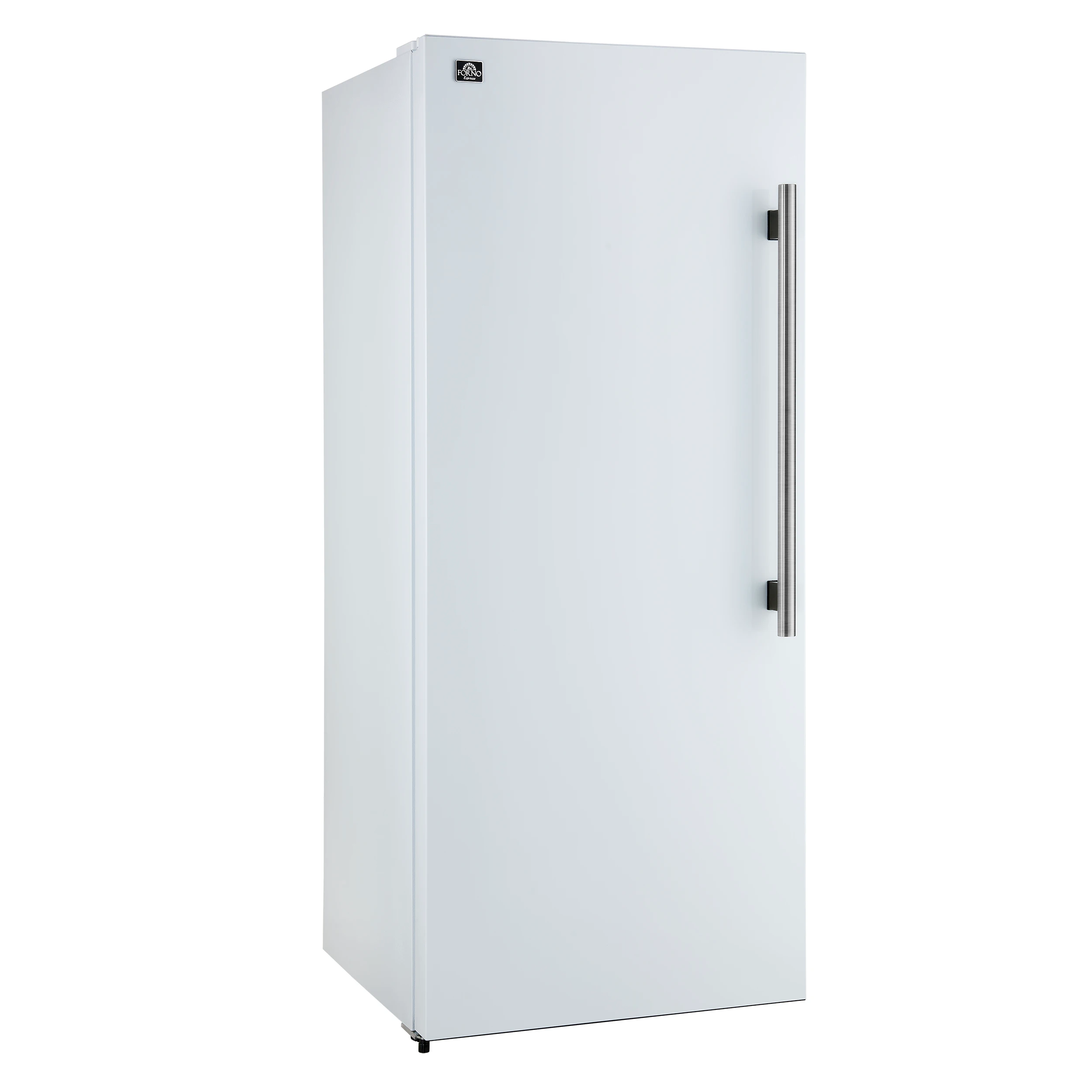 Maderno 28-Inch Convertible Upright Freezer/Refrigerator in White with Antique Brass Handle, 13.6 cu.ft., Left Swing FFFFD172228WHTLS