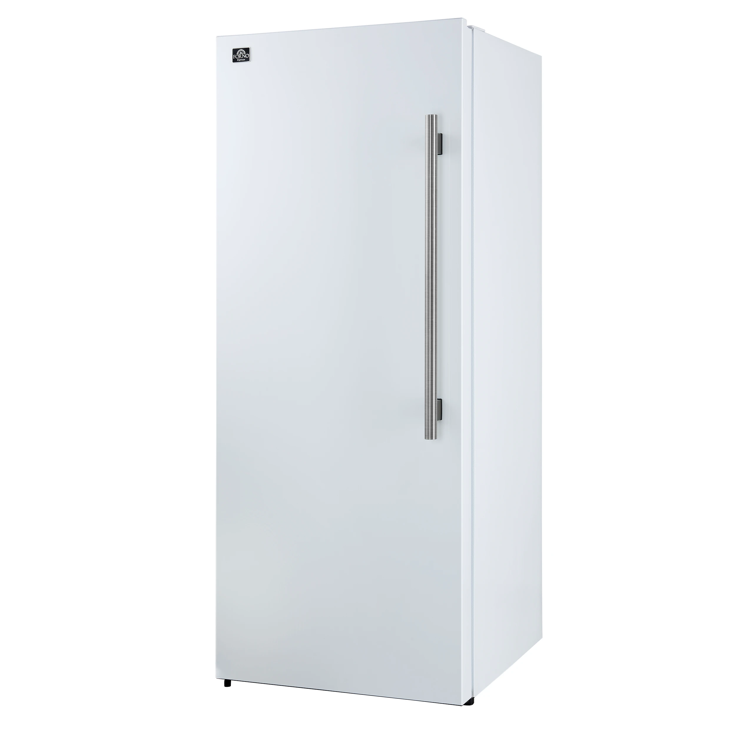 Maderno 28-Inch Convertible Upright Freezer/Refrigerator in White with Antique Brass Handle, 13.6 cu.ft., Left Swing FFFFD172228WHTLS