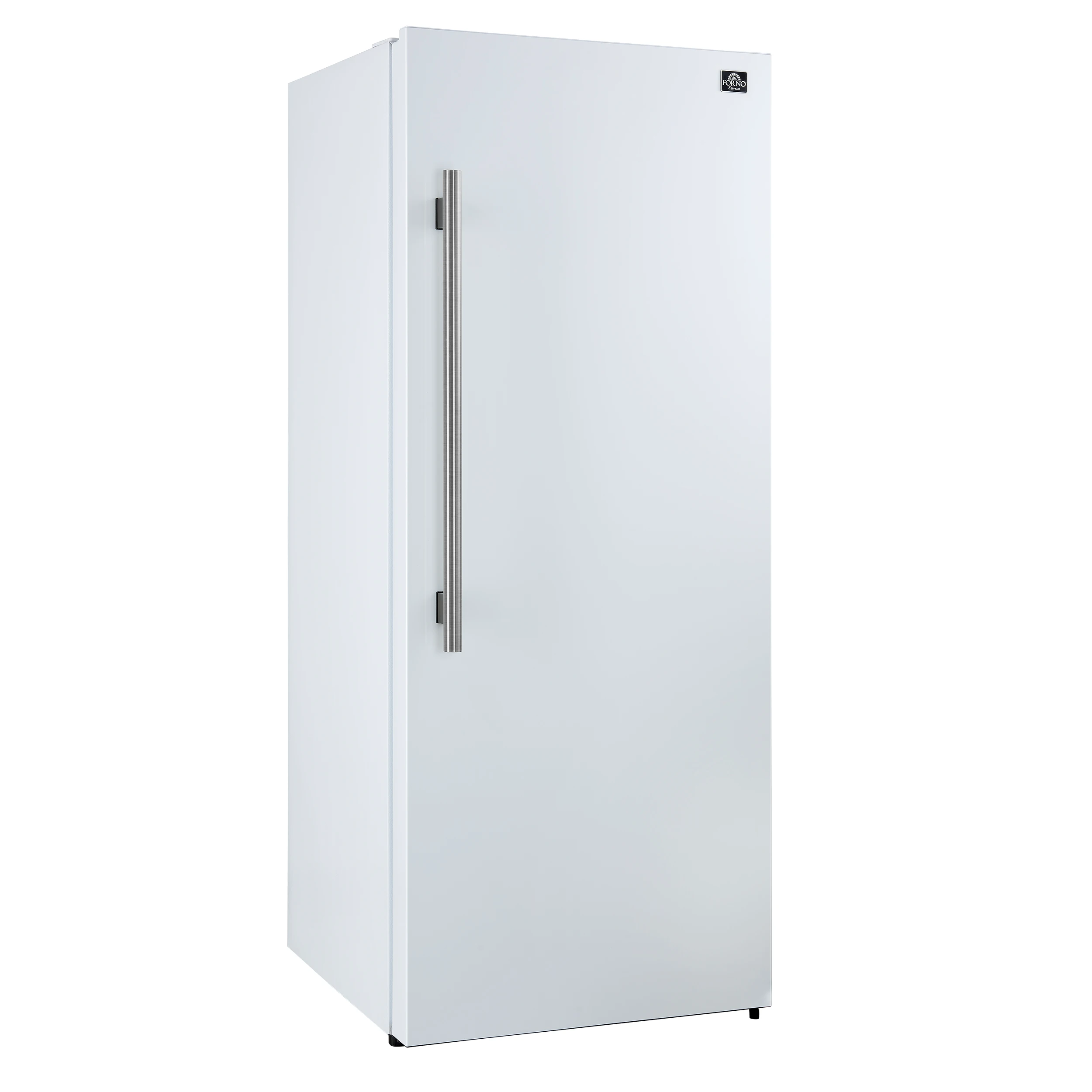 Maderno 28-Inch Convertible Freezer/Refrigerator in White with Antique Brass Handle, 13.6 cu.ft. Right Swing FFFFD172228WHTRS