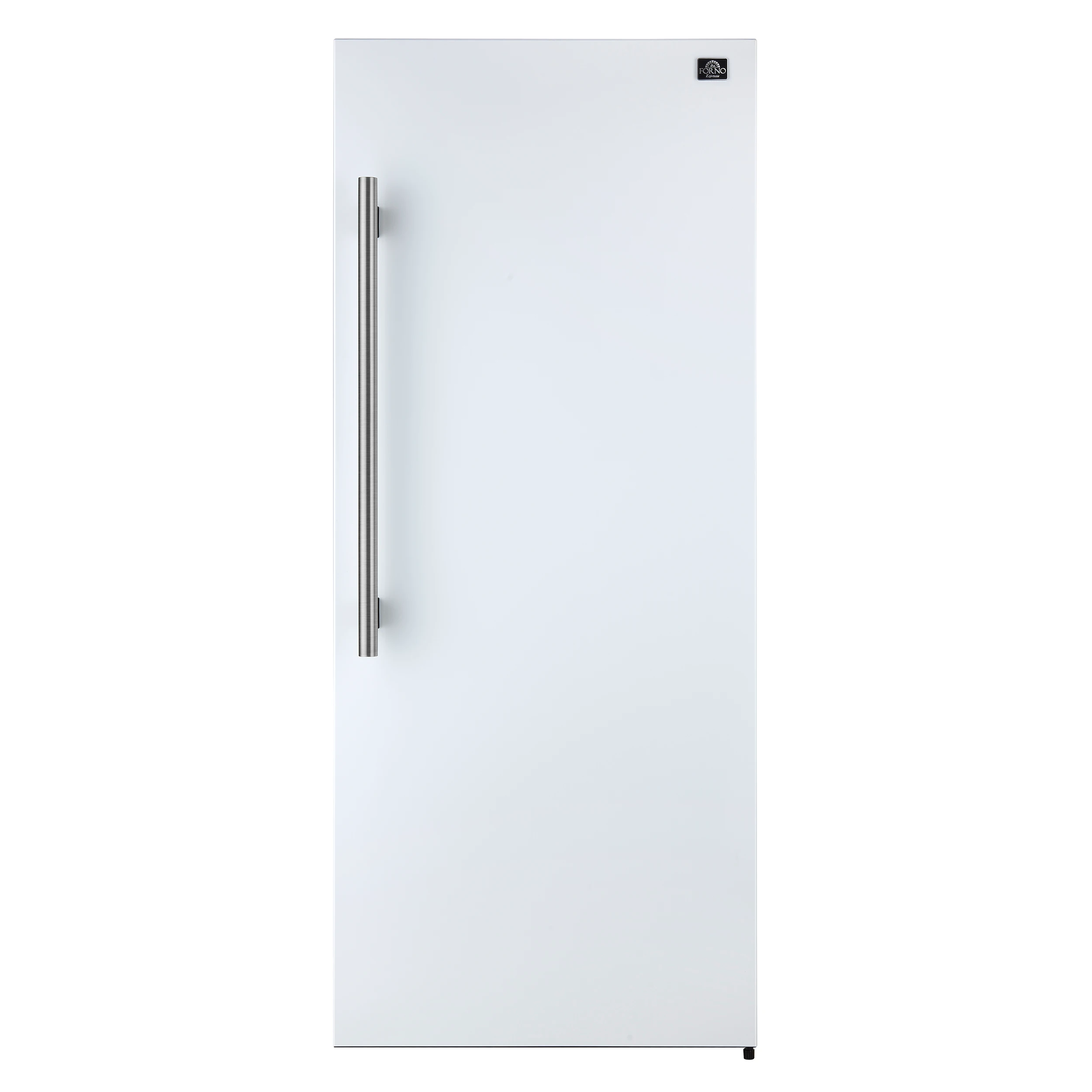 Maderno 28-Inch Convertible Freezer/Refrigerator in White with Antique Brass Handle, 13.6 cu.ft. Right Swing FFFFD172228WHTRS