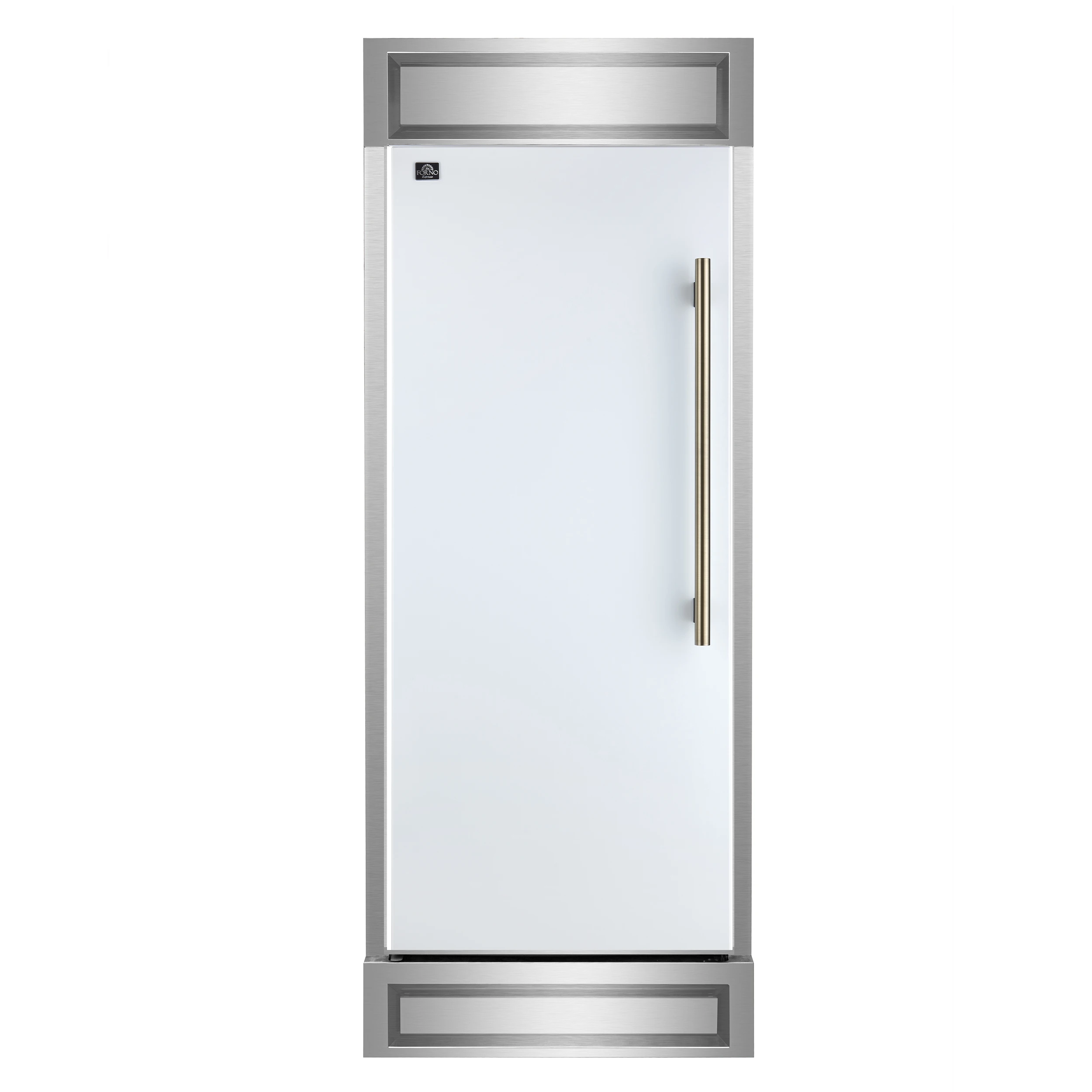 Maderno 28-Inch Built-In Convertible Refrigerator, 13.6 cu.ft, Left Swing, Decorative Grill, ENERGY STAR Certified FFFFD172232LMGWHT