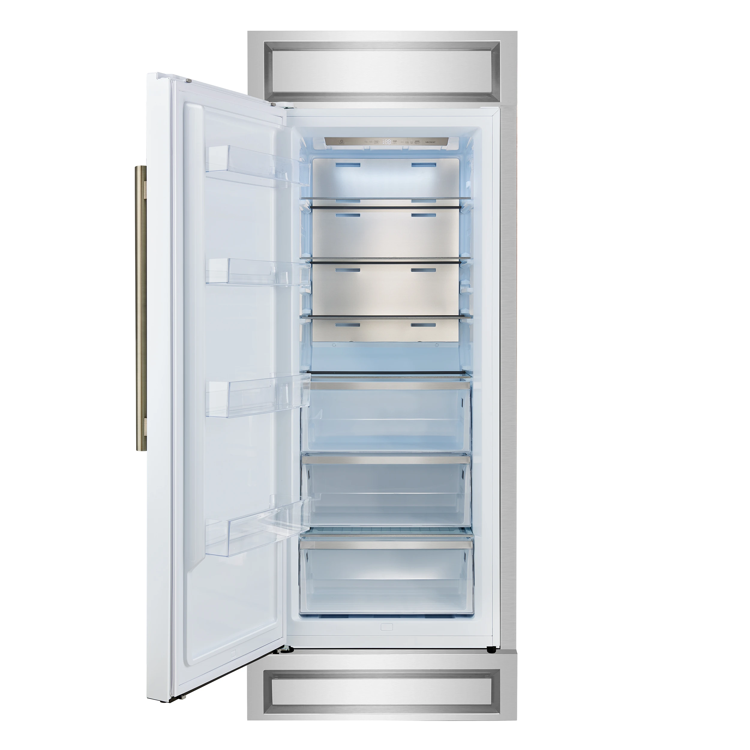 Maderno 28-Inch Built-In Convertible Refrigerator, 13.6 cu.ft, Left Swing, Decorative Grill, ENERGY STAR Certified FFFFD172232LMGWHT