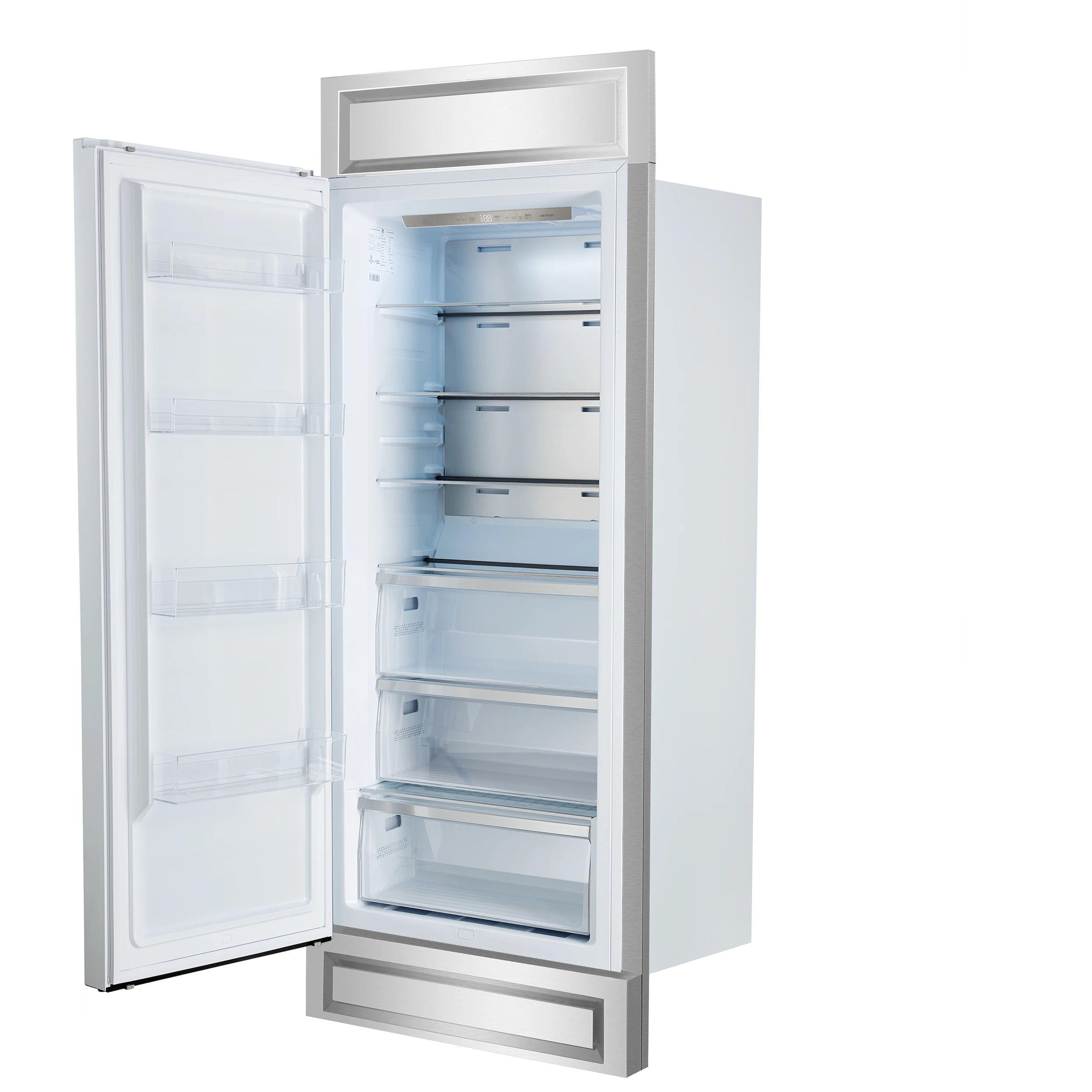 Maderno 28-Inch Built-In Convertible Refrigerator, 13.6 cu.ft, Left Swing, Decorative Grill, ENERGY STAR Certified FFFFD172232LMGWHT