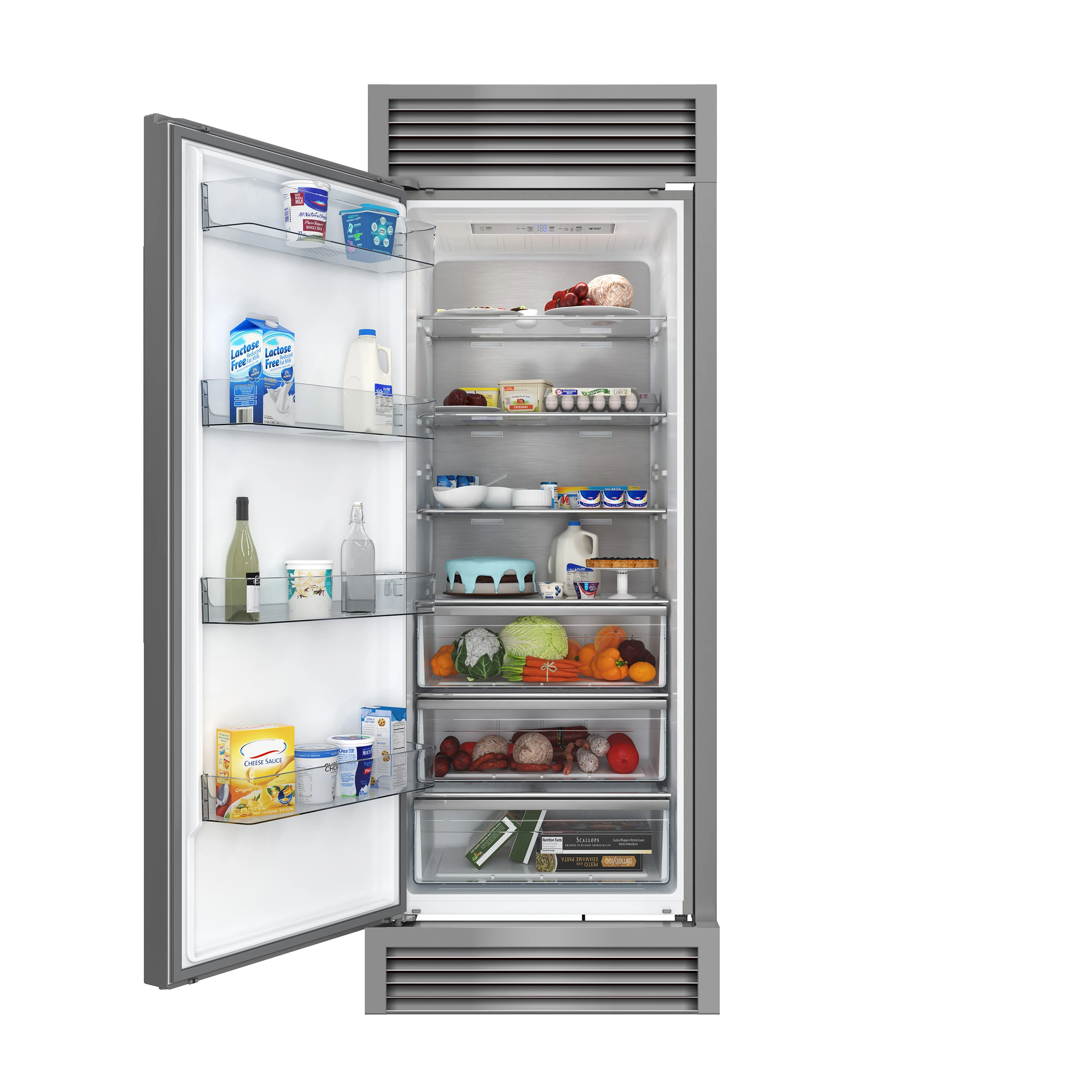 Maderno 28" Built-In Convertible Refrigerator, 13.6 cu.ft. Left Swing with Decorative Grill - 32" Wide FFFFD172232LSG