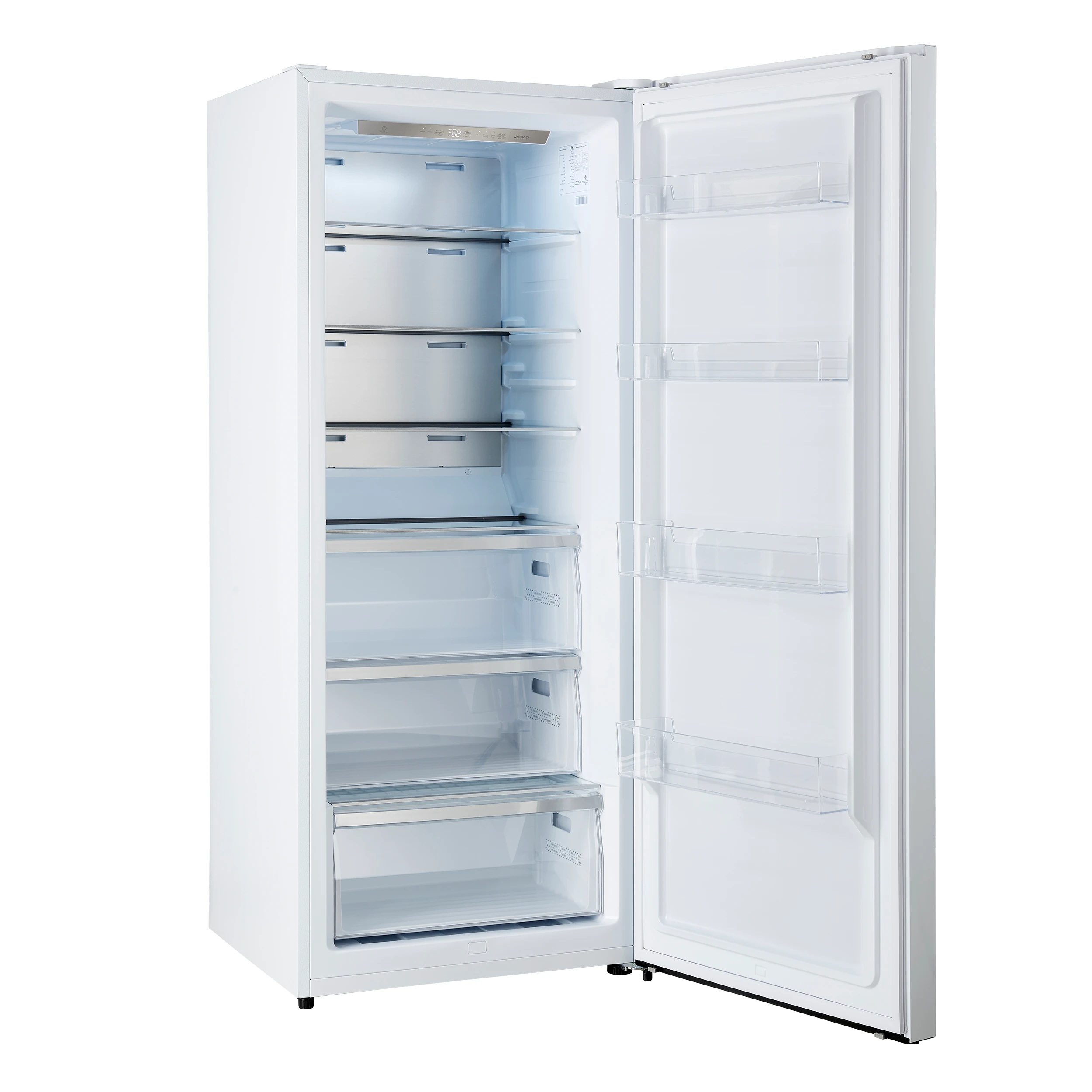Maderno 28-Inch Built-In Convertible Refrigerator in White with Antique Brass Handle, 13.6 cu.ft. Right Swing with Decorative Grill - 32-Inch Wide FFFFD172232RMGWHT