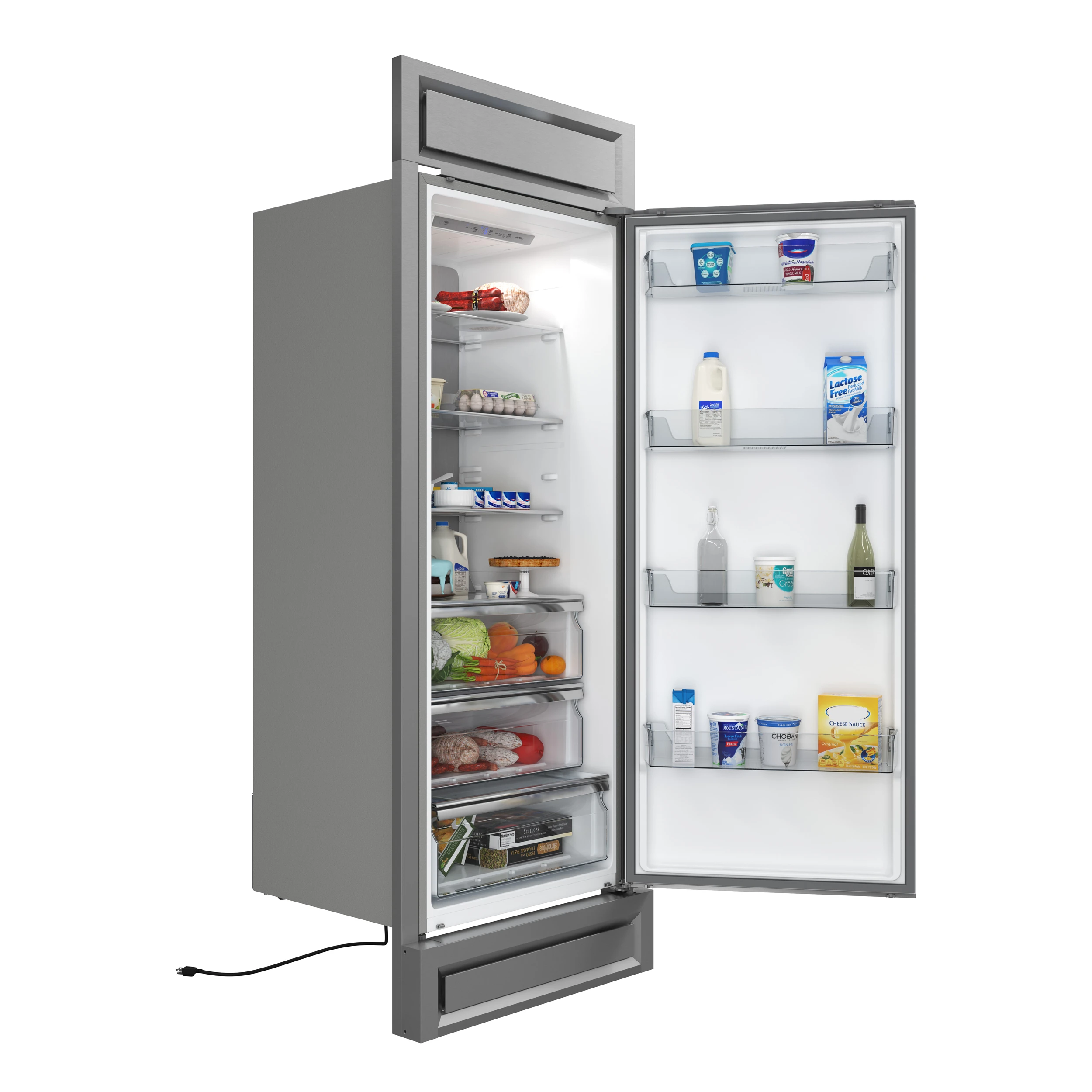 Maderno 28-Inch Built-In Convertible Refrigerator, 13.6 cu.ft, Right Swing, Decorative Grill, ENERGY STAR Certified FFFFD172232RS