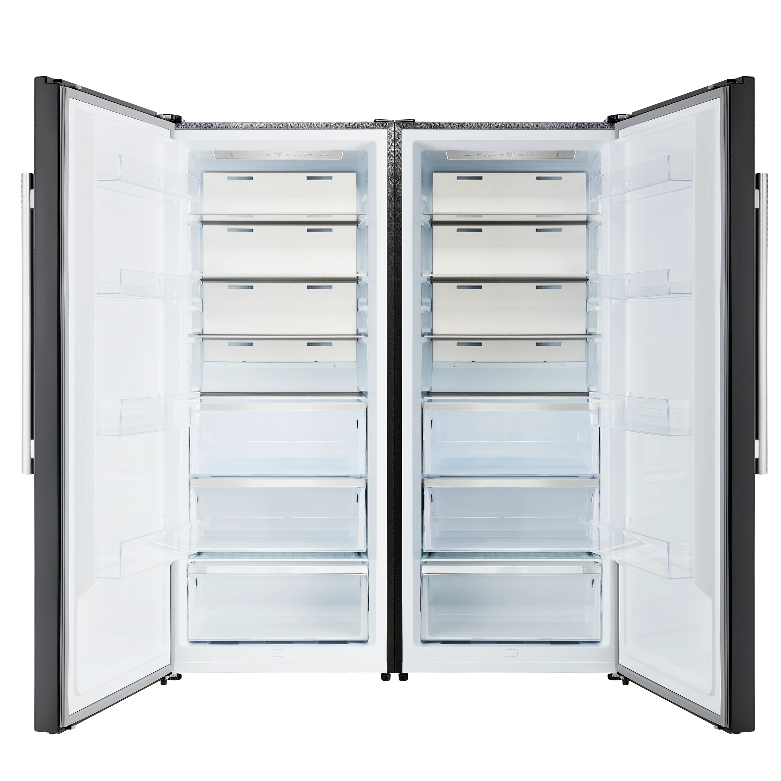 Maderno 2-28-Inch Wide Convertible Refrigerator/Freezer in Black, Decorative Trim, 27.2 cu.ft, 84-Inch High, ENERGY STAR Certified FFFFD172260MGBLK