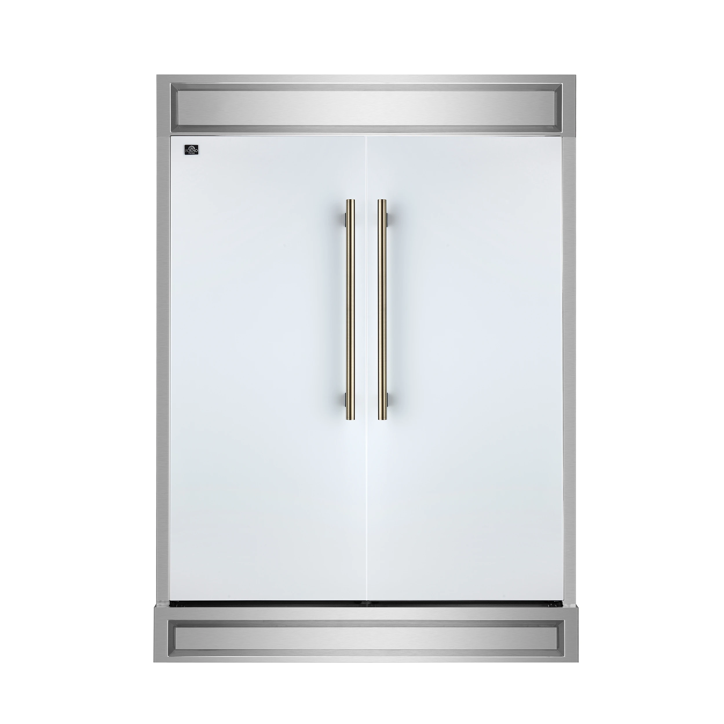 Maderno 2-28-Inch Wide Convertible Refrigerator/Freezer in White, Decorative Trim, 27.2 cu.ft, 84-Inch High, ENERGY STAR Certified FFFFD172260MGWHT