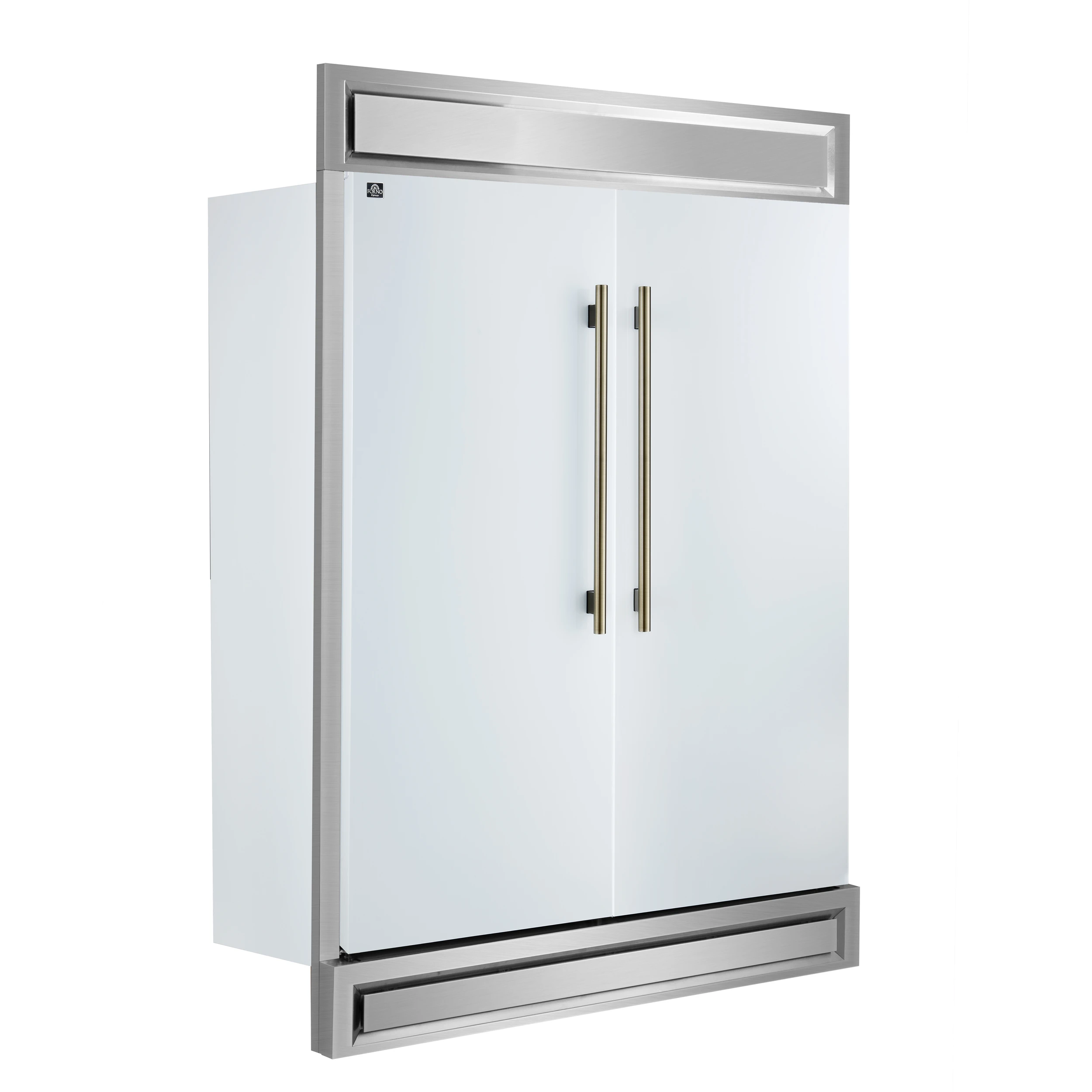Maderno 2-28-Inch Wide Convertible Refrigerator/Freezer in White, Decorative Trim, 27.2 cu.ft, 84-Inch High, ENERGY STAR Certified FFFFD172260MGWHT