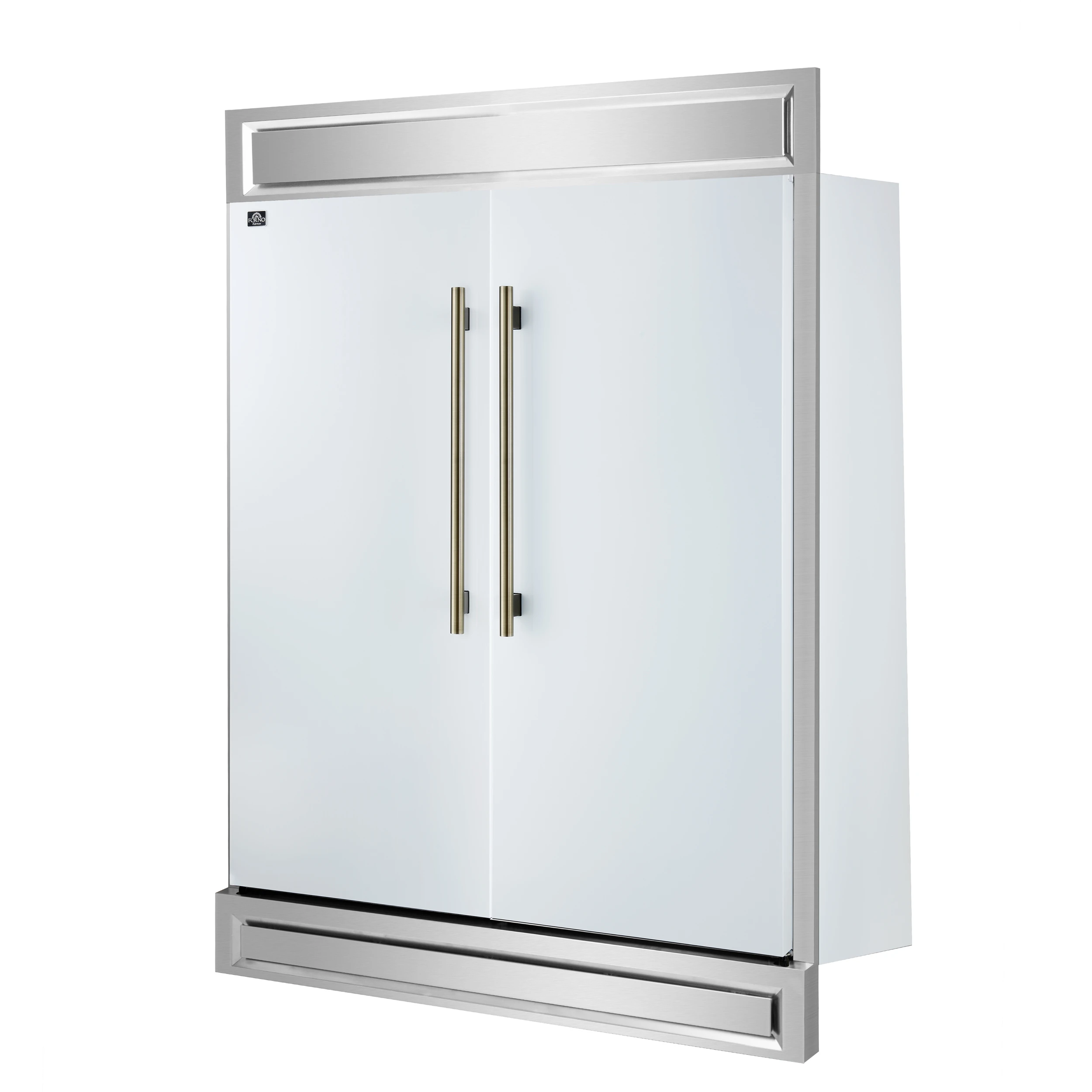 Maderno 2-28-Inch Wide Convertible Refrigerator/Freezer in White, Decorative Trim, 27.2 cu.ft, 84-Inch High, ENERGY STAR Certified FFFFD172260MGWHT
