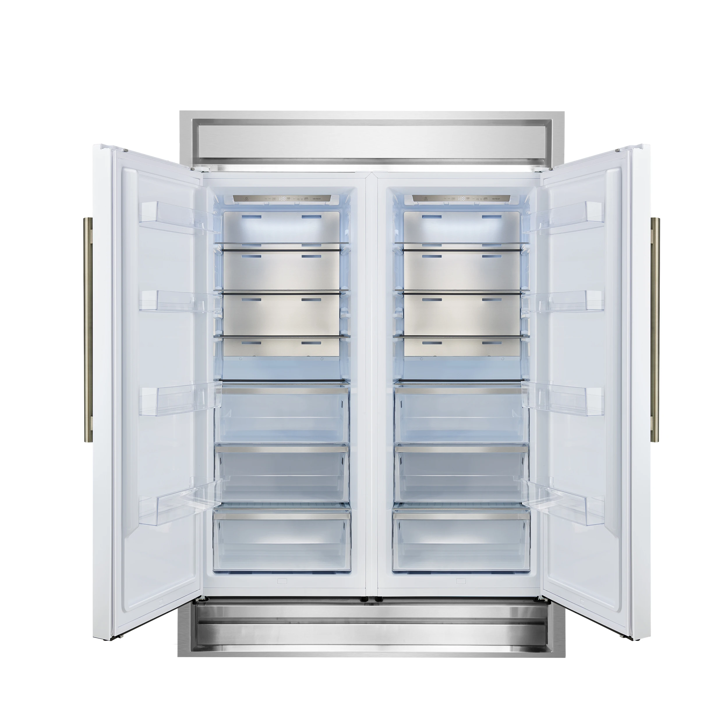 Maderno 2-28-Inch Wide Convertible Refrigerator/Freezer in White, Decorative Trim, 27.2 cu.ft, 84-Inch High, ENERGY STAR Certified FFFFD172260MGWHT