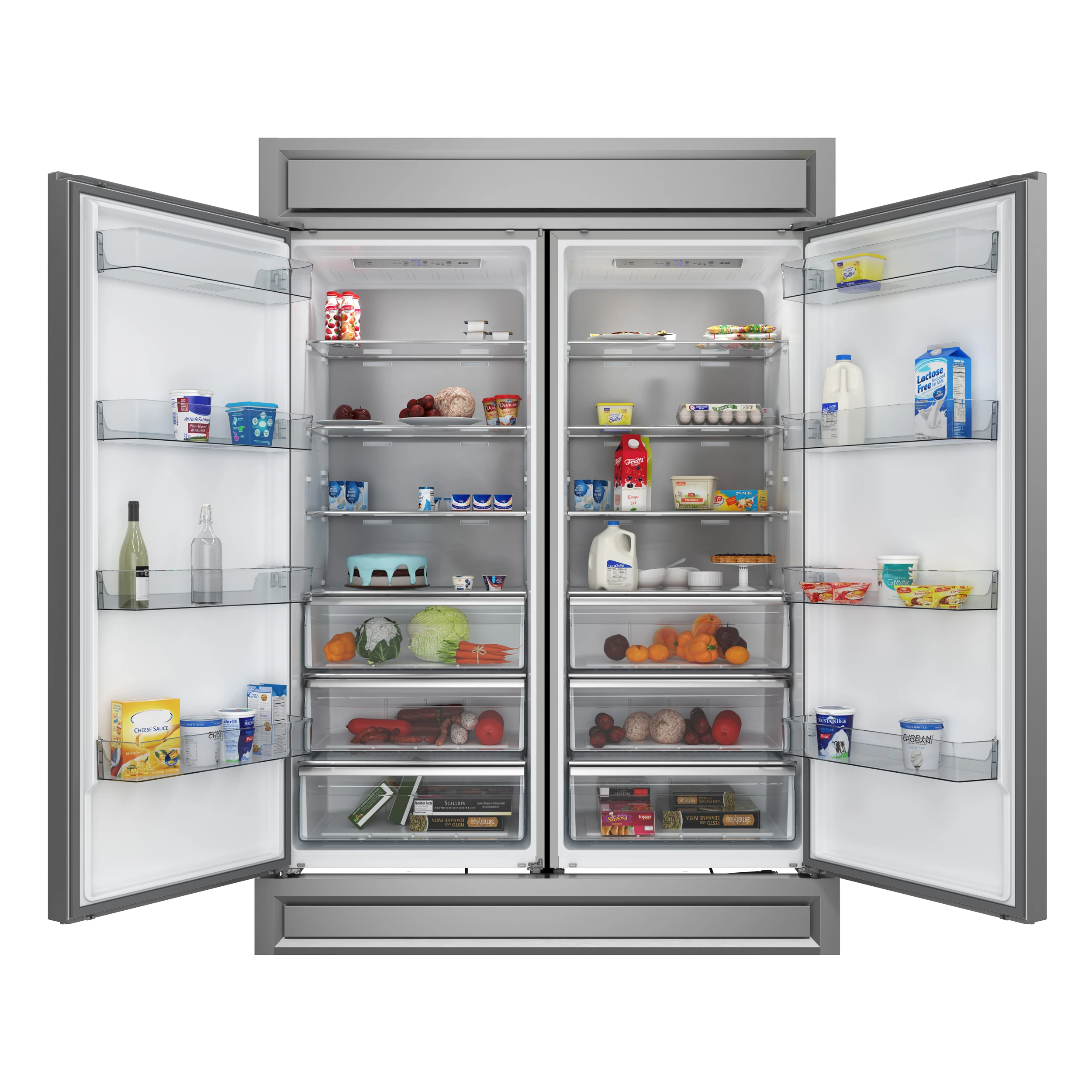 Maderno 2-28-Inch Wide Convertible Refrigerator/Freezer, Decorative Trim, 27.2 cu.ft, 84-Inch High, ENERGY STAR Certified FFFFD172260S