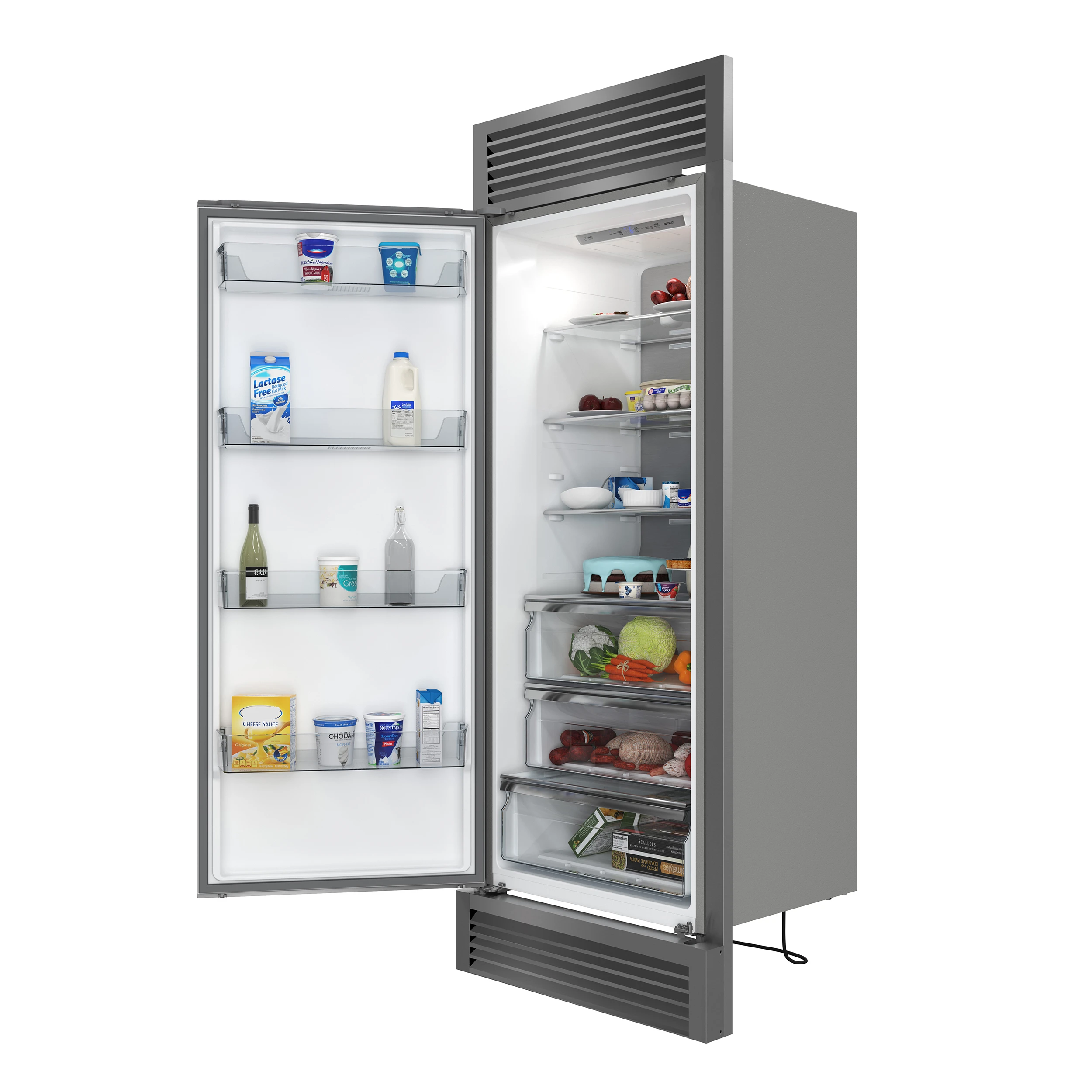 Maderno 2-28-Inch Wide Convertible Refrigerator/Freezer, Decorative Trim, 27.2 cu.ft, 84-Inch High, ENERGY STAR Certified FFFFD172260SG