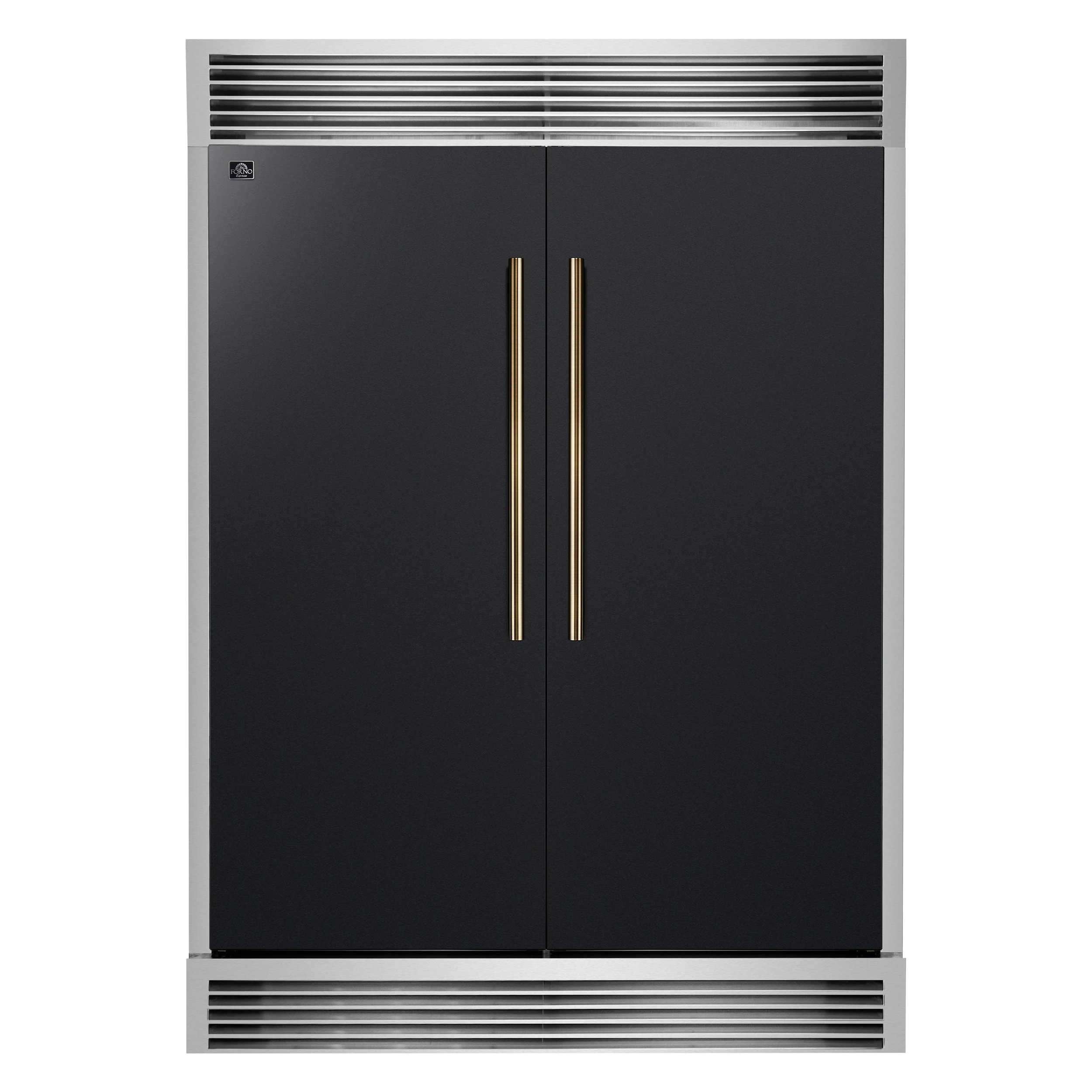 Maderno 2-28-Inch Wide Convertible Refrigerator/Freezer in Black, Decorative Trim Grill, 27.2 cu.ft, 84-Inch High, ENERGY STAR Certified FFFFD172260SGBLK