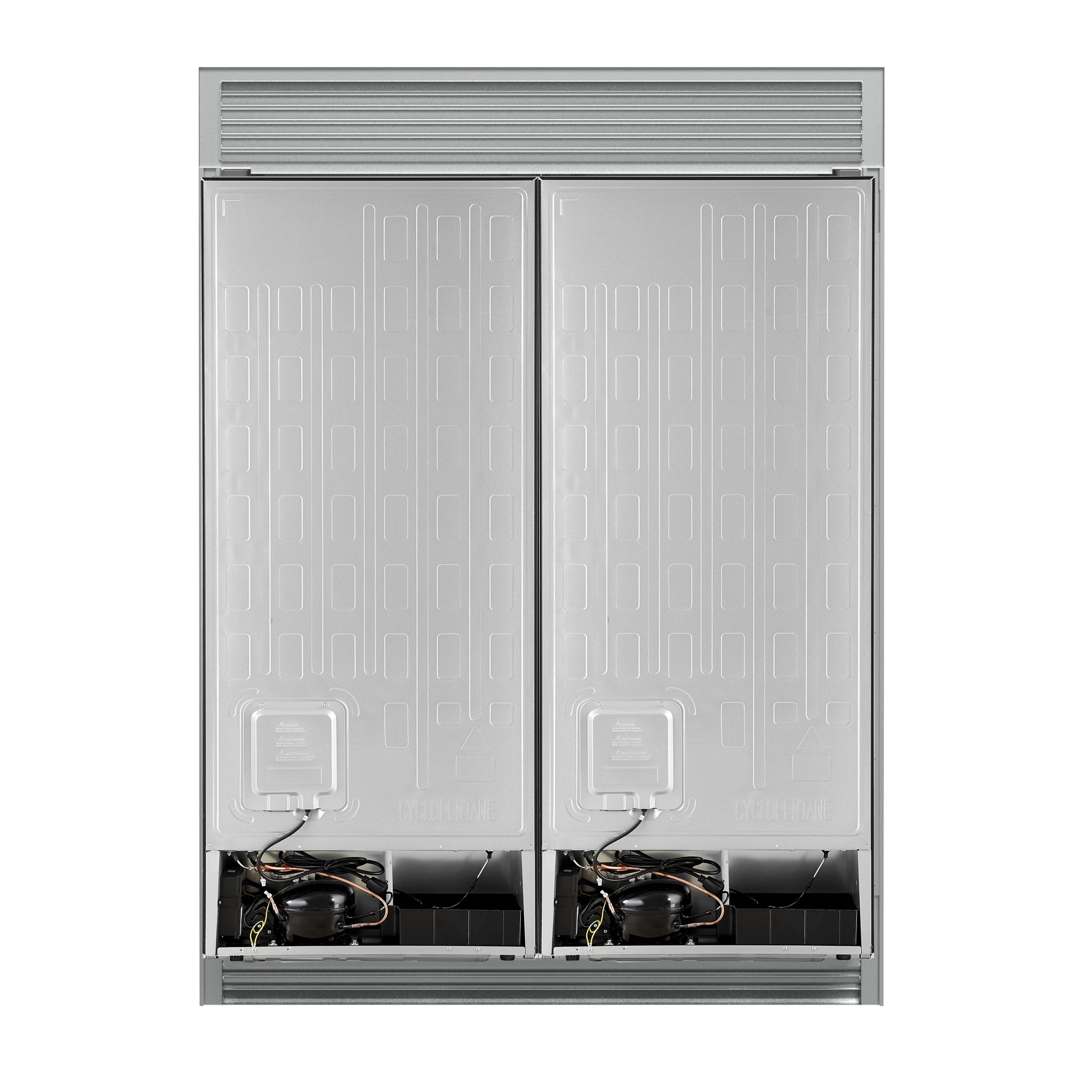 Maderno 2-28-Inch Wide Convertible Refrigerator/Freezer in Black, Decorative Trim Grill, 27.2 cu.ft, 84-Inch High, ENERGY STAR Certified FFFFD172260SGBLK