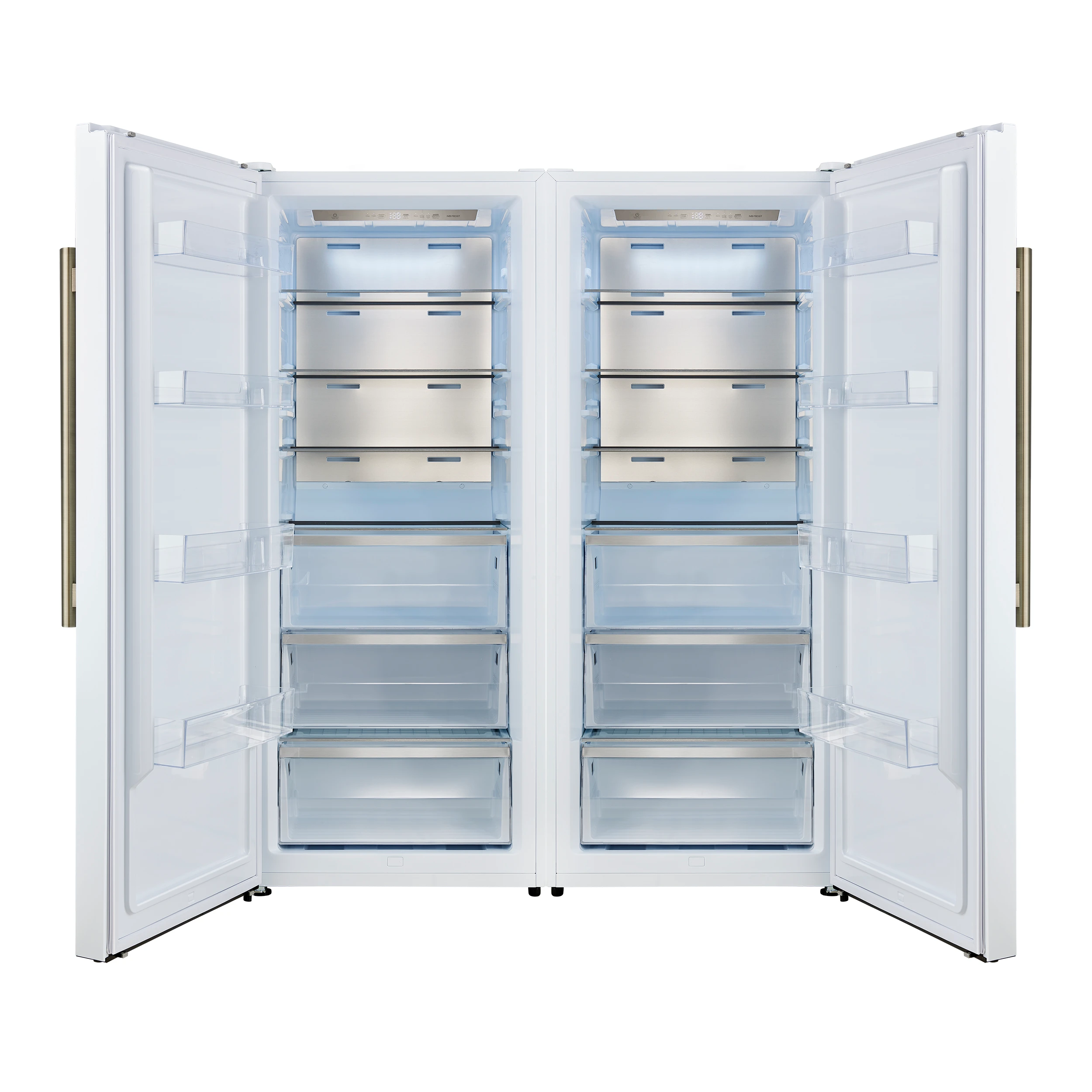 Maderno 2-28-Inch Wide Convertible Refrigerator/Freezer in White, Decorative Trim, 27.2 cu.ft, 84-Inch High, ENERGY STAR Certified FFFFD172260SGWHT