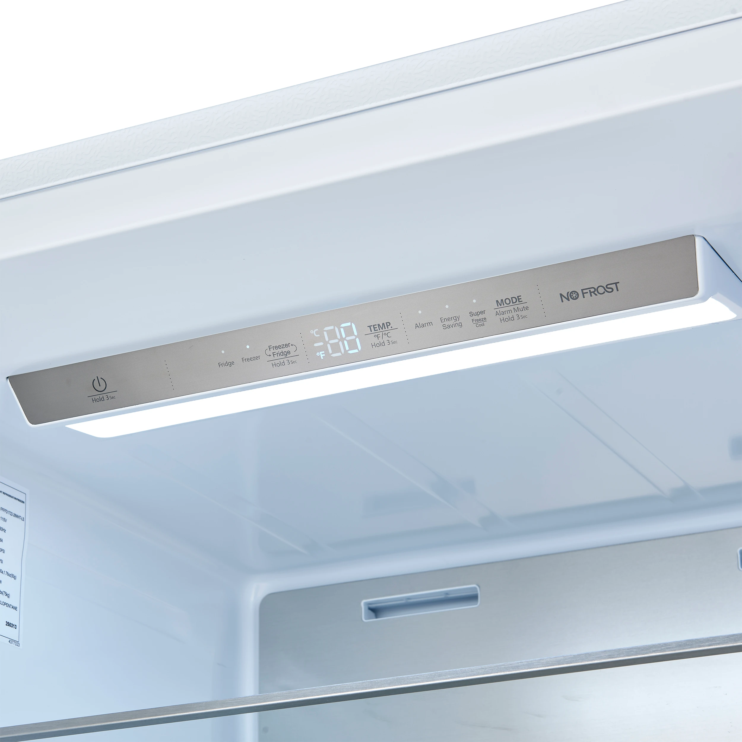 Maderno 2-28-Inch Wide Convertible Refrigerator/Freezer in White, Decorative Trim, 27.2 cu.ft, 84-Inch High, ENERGY STAR Certified FFFFD172260SGWHT