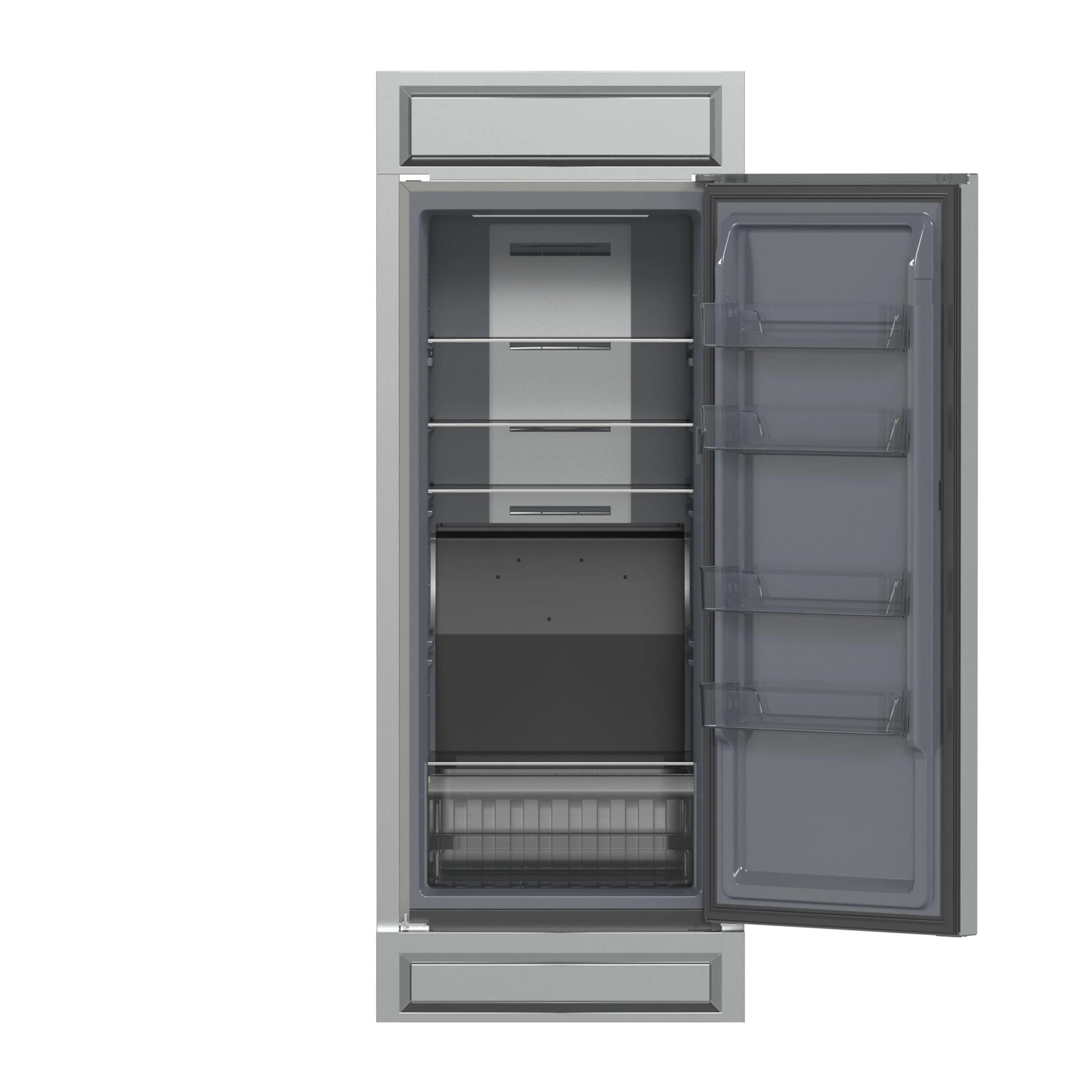 Fortezza 32 Inch Right-Swing Convertible Refrigerator/Freezer with Trim Kit, Stainless Steel, Total No Frost FFFFD173832RMG