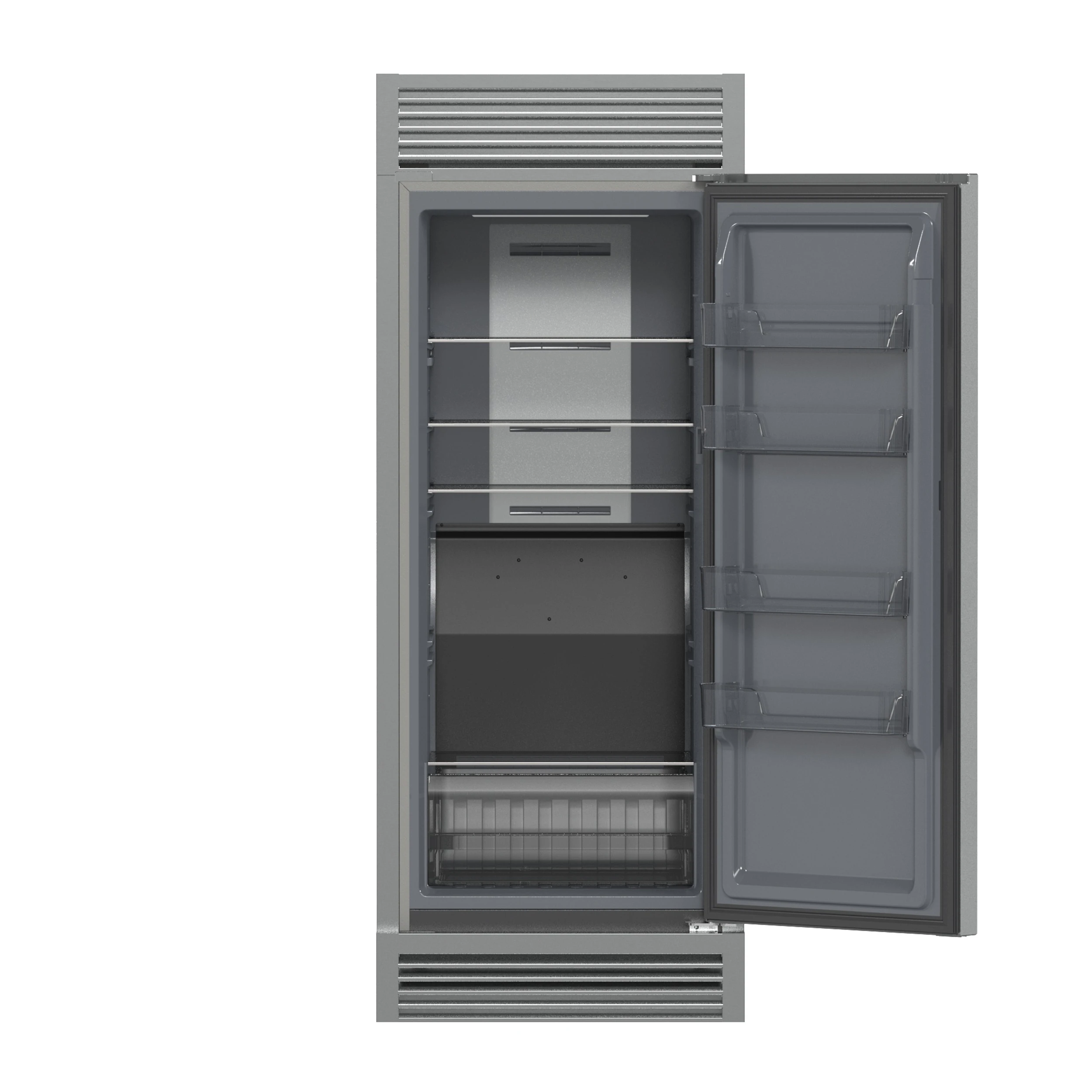 Fortezza 32 Inch Right-Swing Convertible Refrigerator/Freezer with Trim Grill, Stainless Steel, Total No Frost FFFFD173832RSG