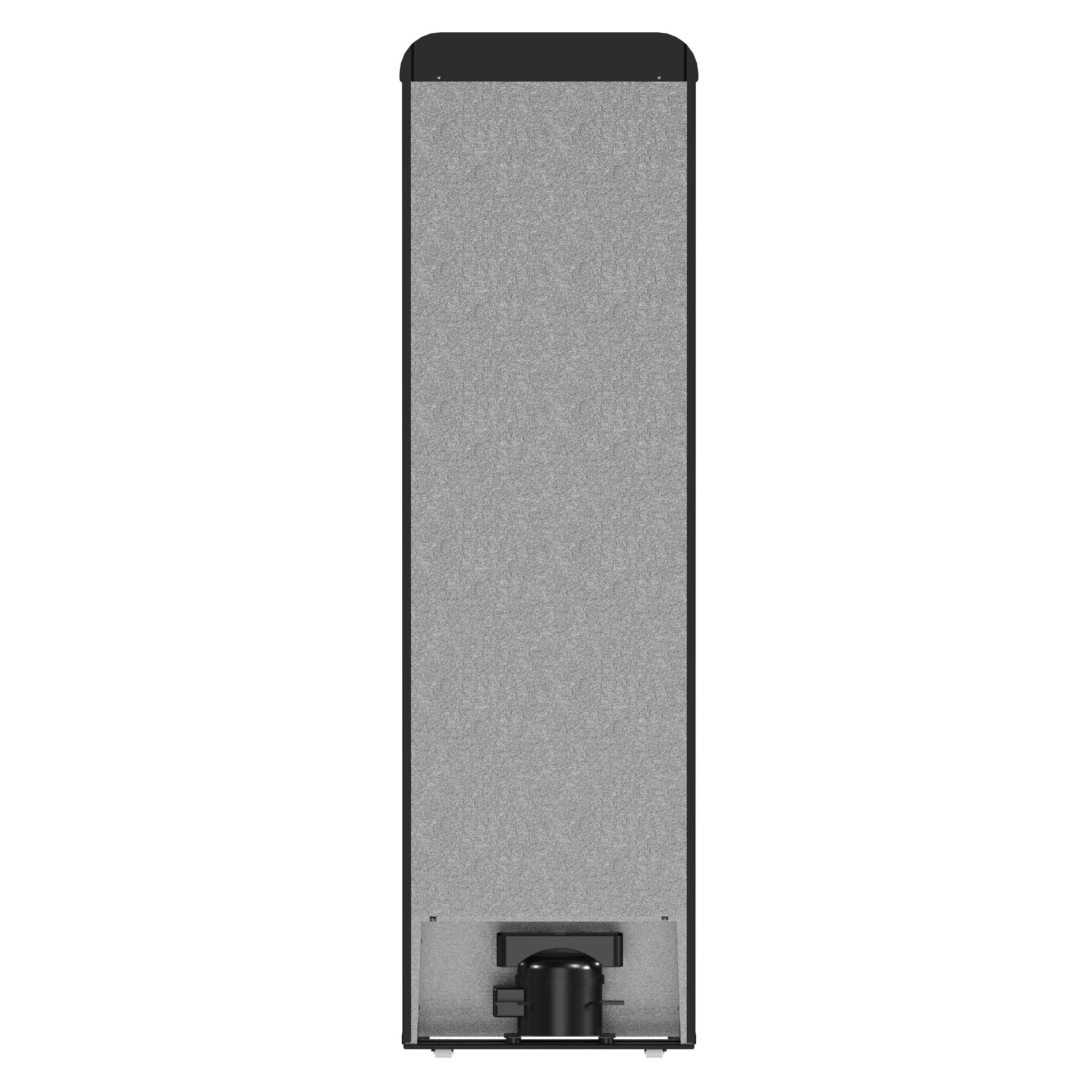 Storico 22-Inch Retro bottom freezer Fridge in Black, 9 cu.ft, copper-tone handle FFFFD174522BLK