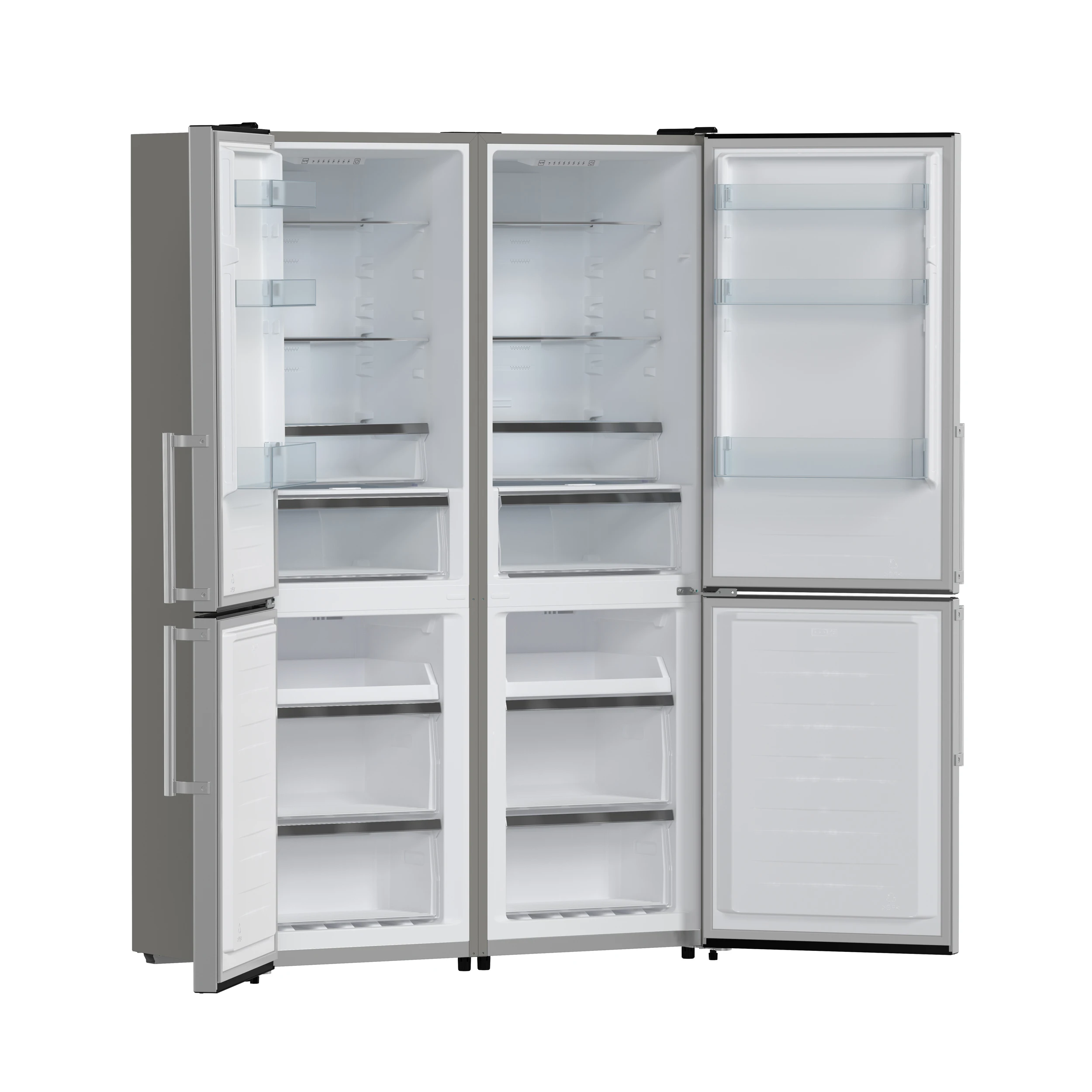 Guardia 46.8-Inch Double Bottom Freezer Refrigerators, Total Capacity 21.6 cu.ft, ENERGY STAR Certified FFFFD177848