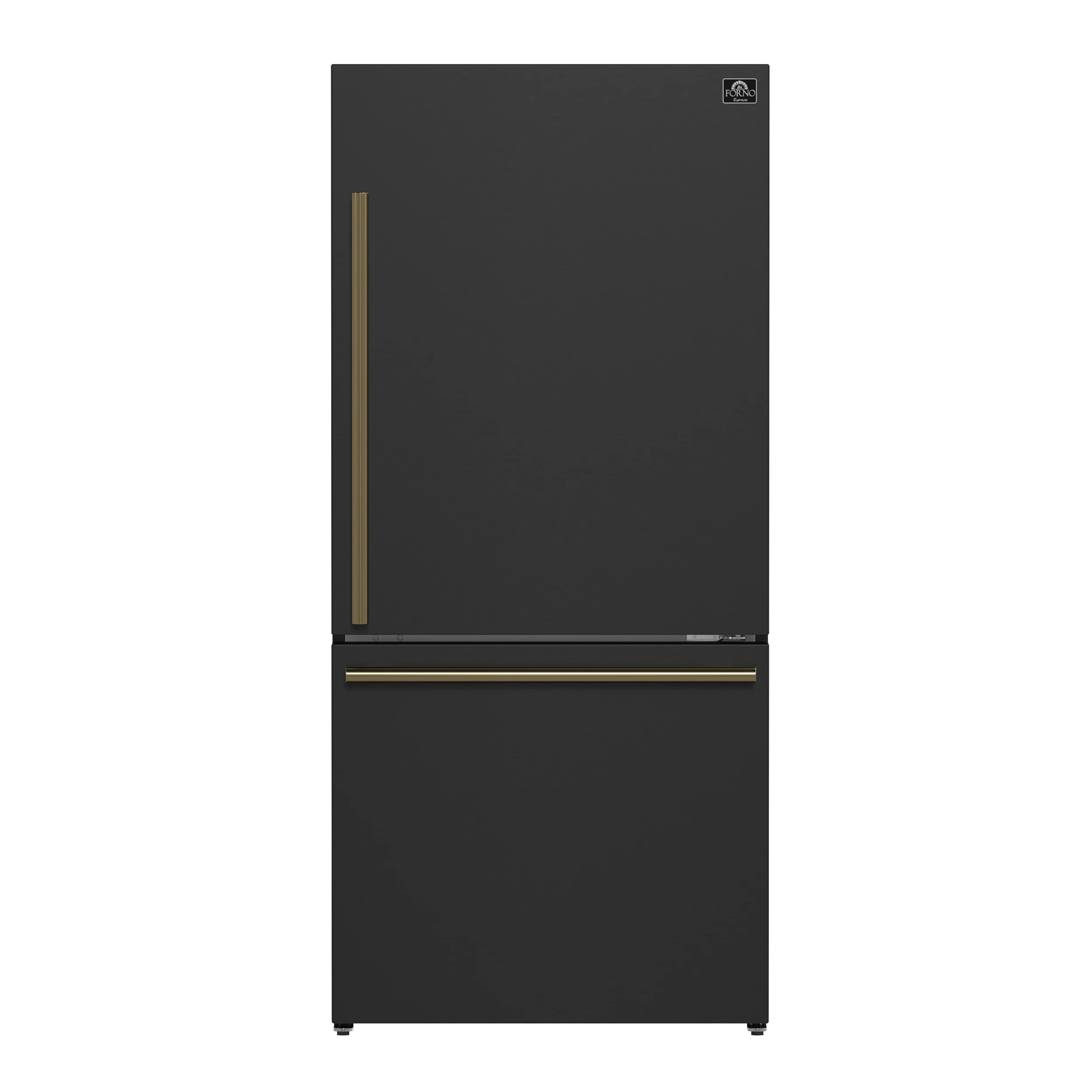Milano Espresso 31-Inch Bottom Freezer Refrigerator, Black, 17.2 cu.ft Capacity, Energy Efficient FFFFD178531BLK