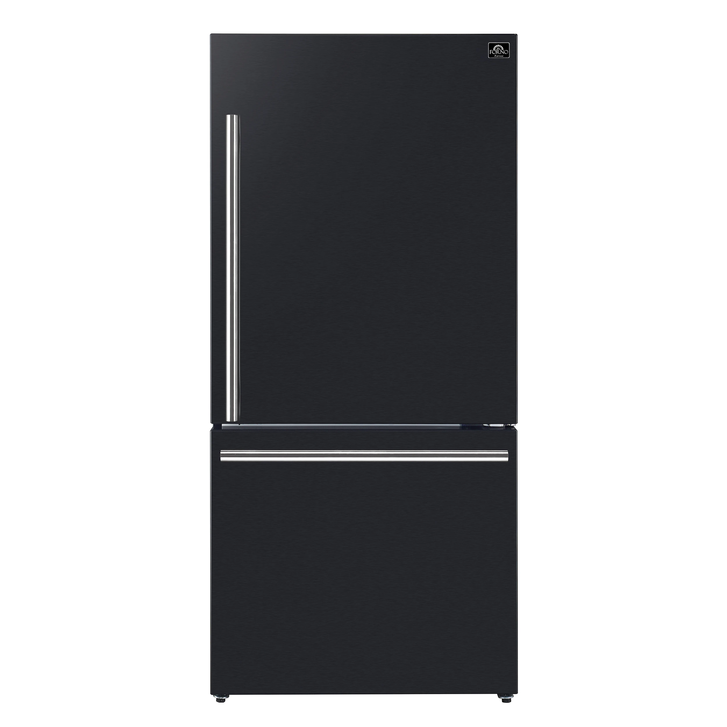 Milano Espresso 31-Inch Bottom Freezer Refrigerator, Black, 17.2 cu.ft Capacity, Energy Efficient FFFFD178531BLK