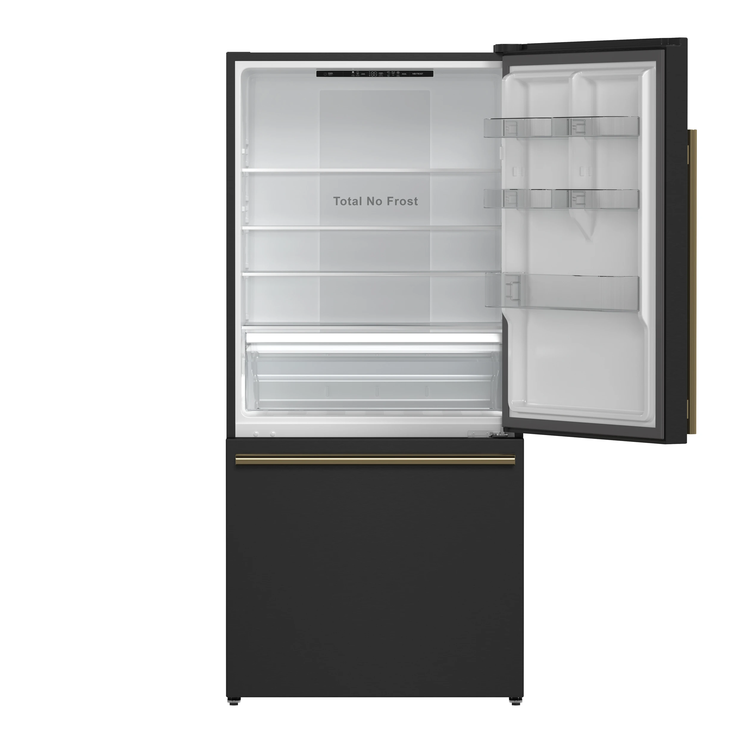 Milano Espresso 31-Inch Bottom Freezer Refrigerator, Black, 17.2 cu.ft Capacity, Energy Efficient FFFFD178531BLK