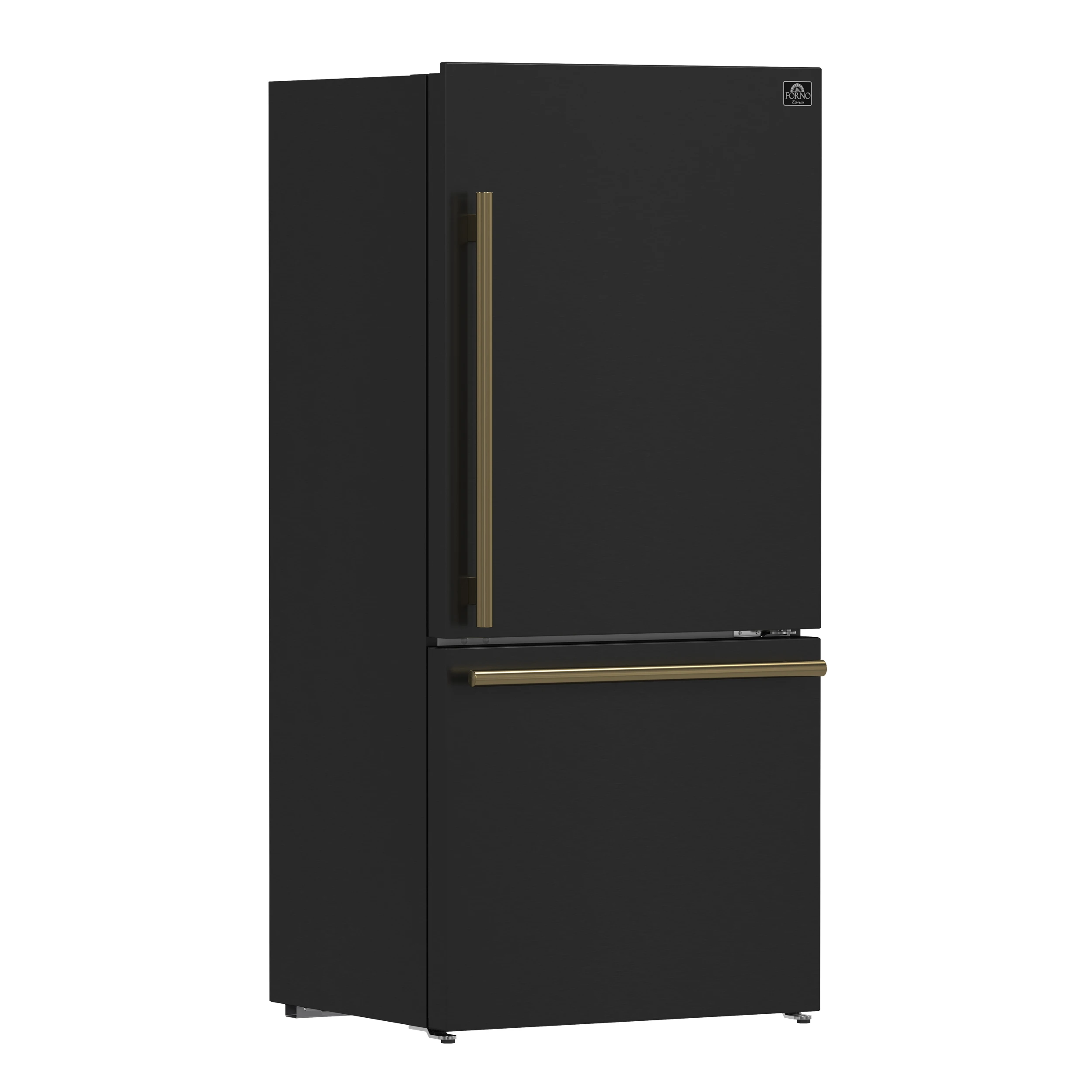 Milano Espresso 31-Inch Bottom Freezer Refrigerator, Black, 17.2 cu.ft Capacity, Energy Efficient FFFFD178531BLK