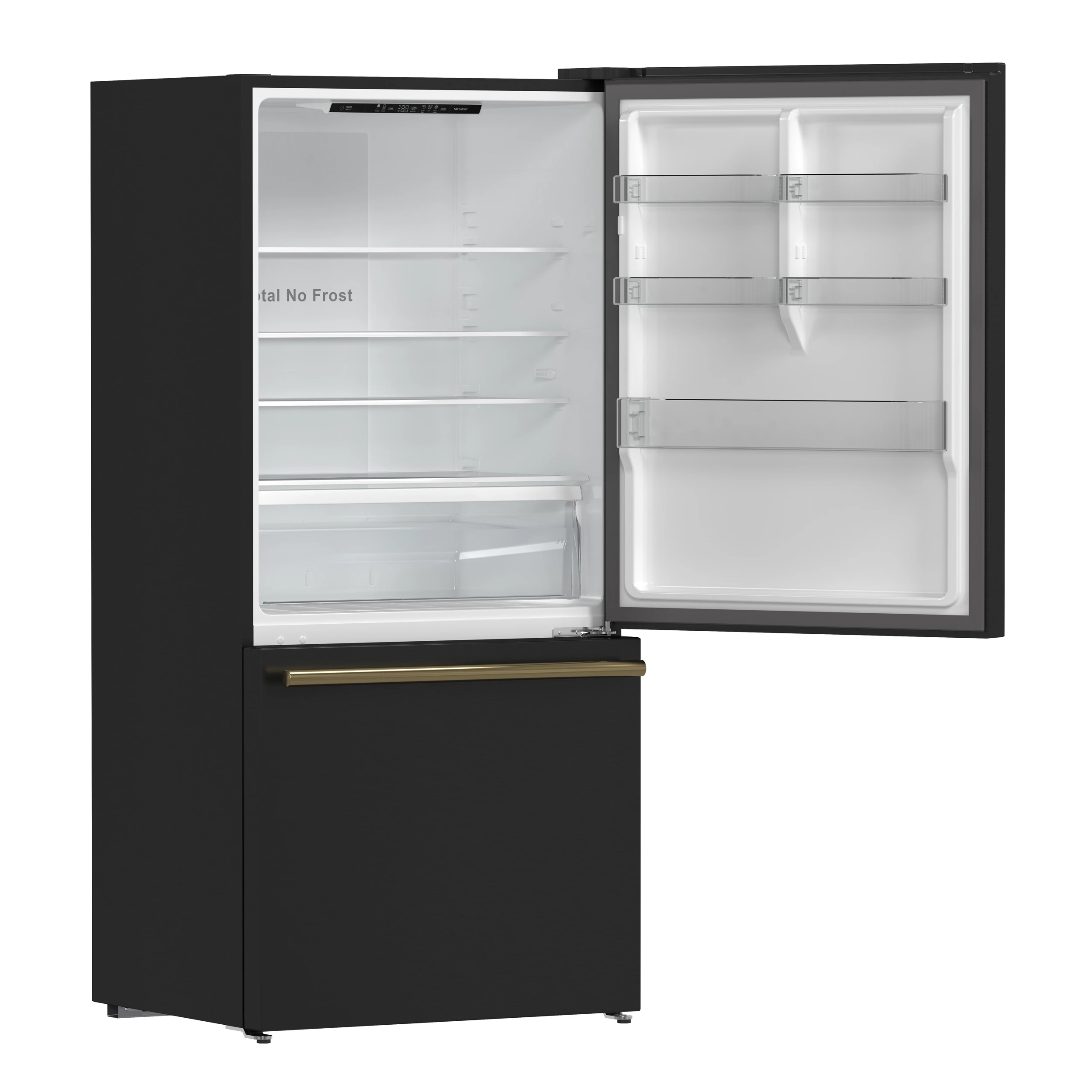 Milano Espresso 31-Inch Bottom Freezer Refrigerator, Black, 17.2 cu.ft Capacity, Energy Efficient FFFFD178531BLK