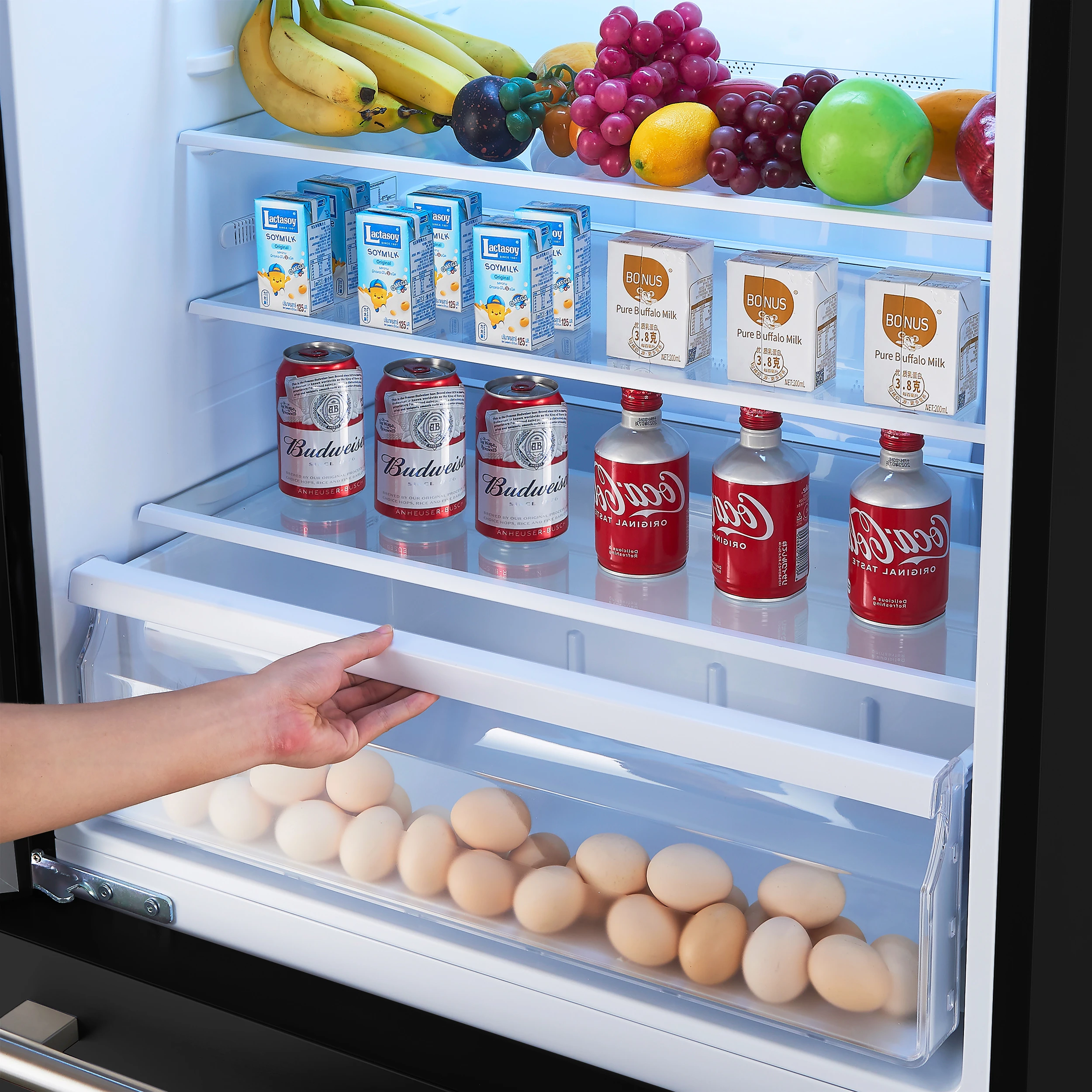 Milano Espresso 31-Inch Black Bottom Freezer Refrigerator, 17.2 Cu. Ft., Energy-Efficient, No Frost, Built-In Ice Maker FFFFD178631BLK