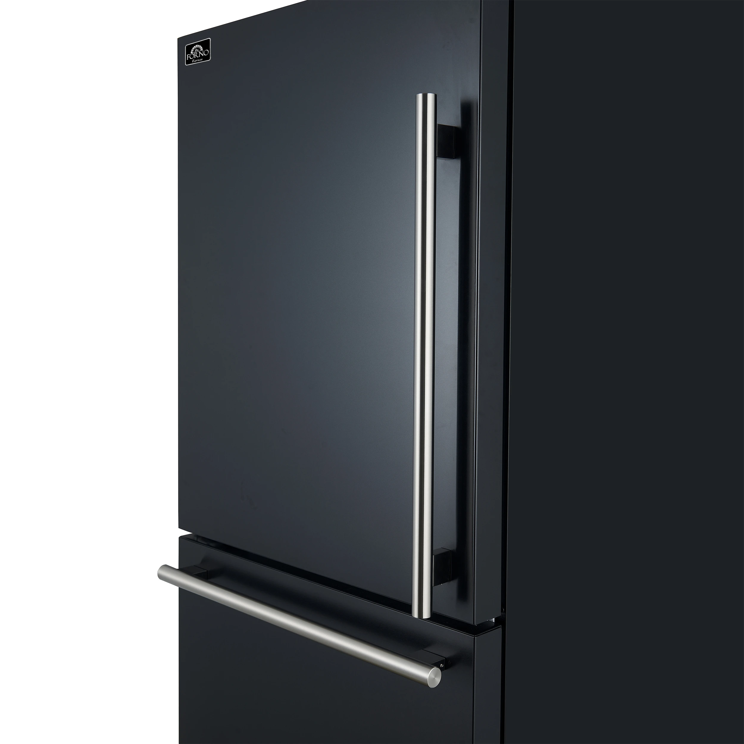 Milano Espresso 31-Inch Black Bottom Freezer Refrigerator, 17.2 Cu. Ft., Energy-Efficient, No Frost, Built-In Ice Maker FFFFD178631BLK