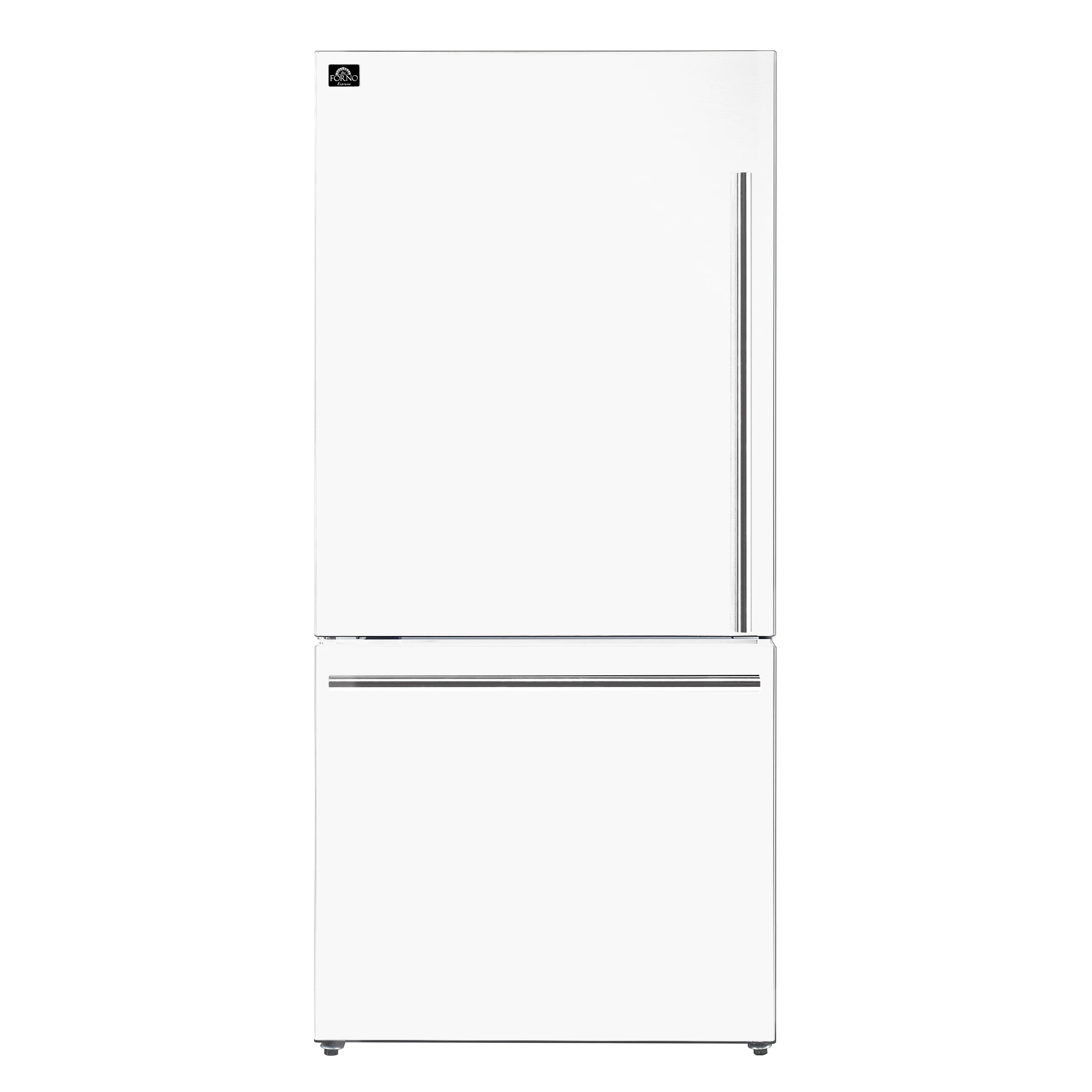 Milano Espresso 31-Inch White Bottom Freezer Refrigerator, 17.2 Cu. Ft., Energy-Efficient, No Frost, Built-In Ice Maker FFFFD178631WHT