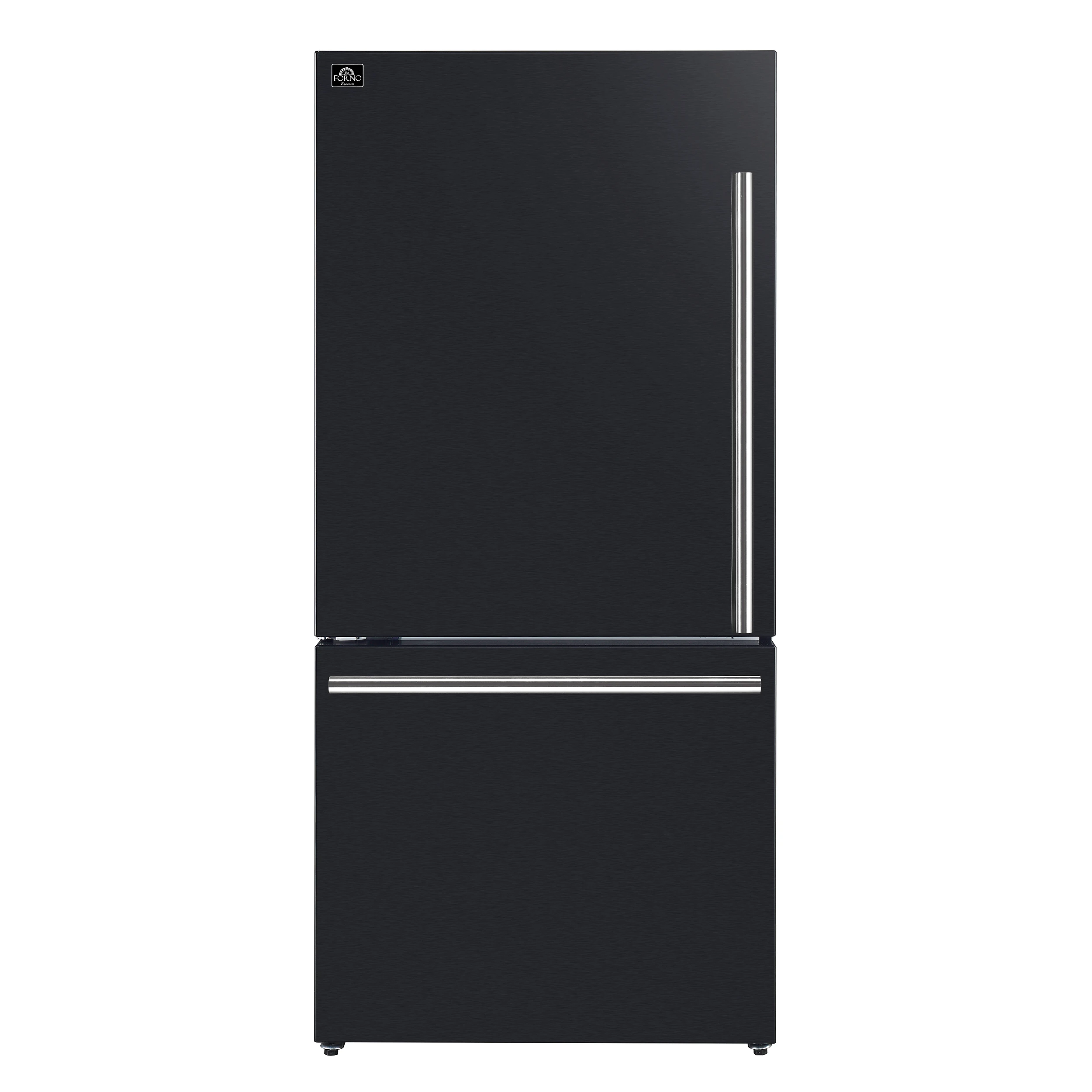 Milano 2-Piece 62-Inch Freestanding Dual Bottom Freezer Refrigerator in Black – 34.4 cu.ft, Touch Control, Ice Maker FFFFD178760BLK