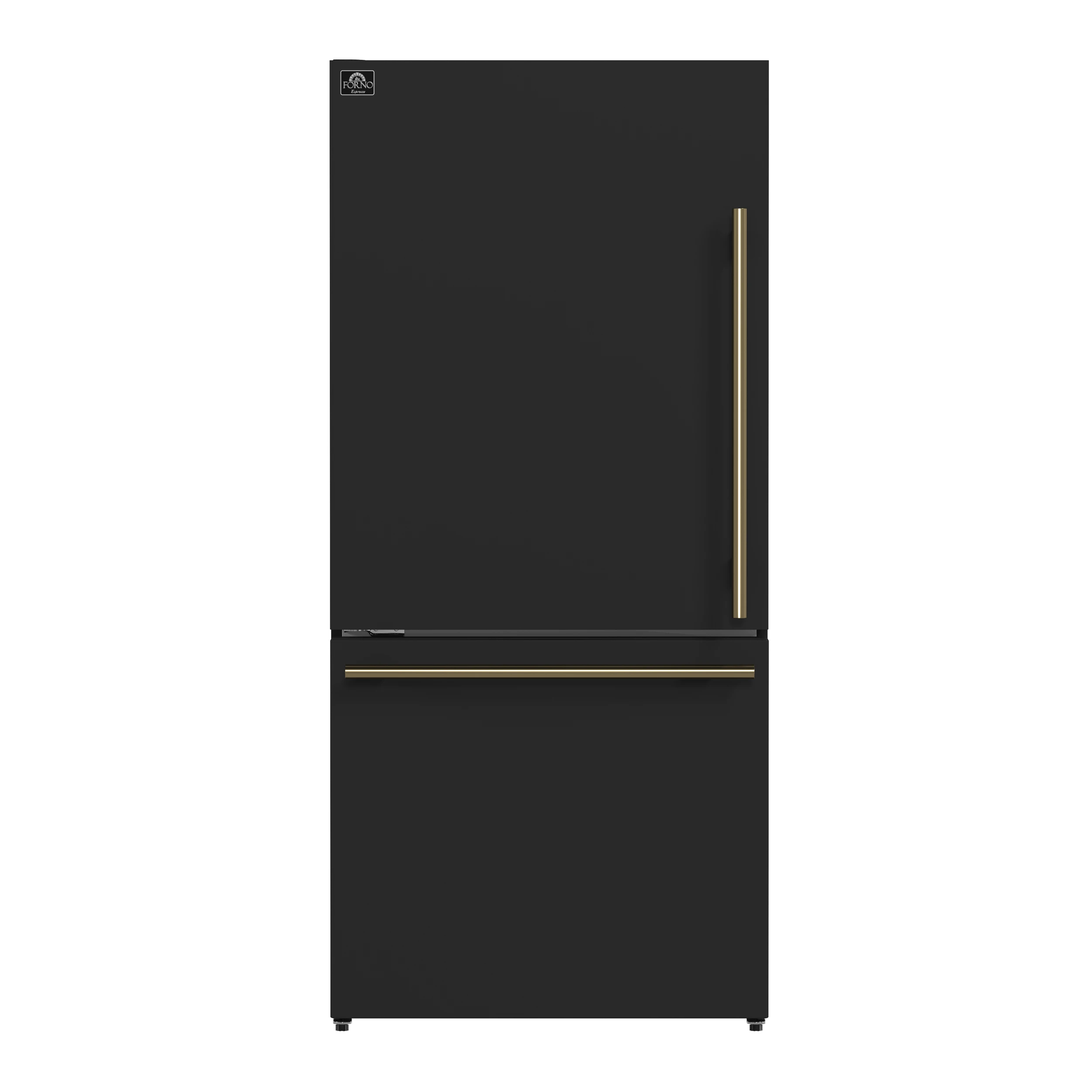 Milano 2-Piece 62-Inch Freestanding Dual Bottom Freezer Refrigerator in Black – 34.4 cu.ft, Touch Control, Ice Maker FFFFD178760BLK