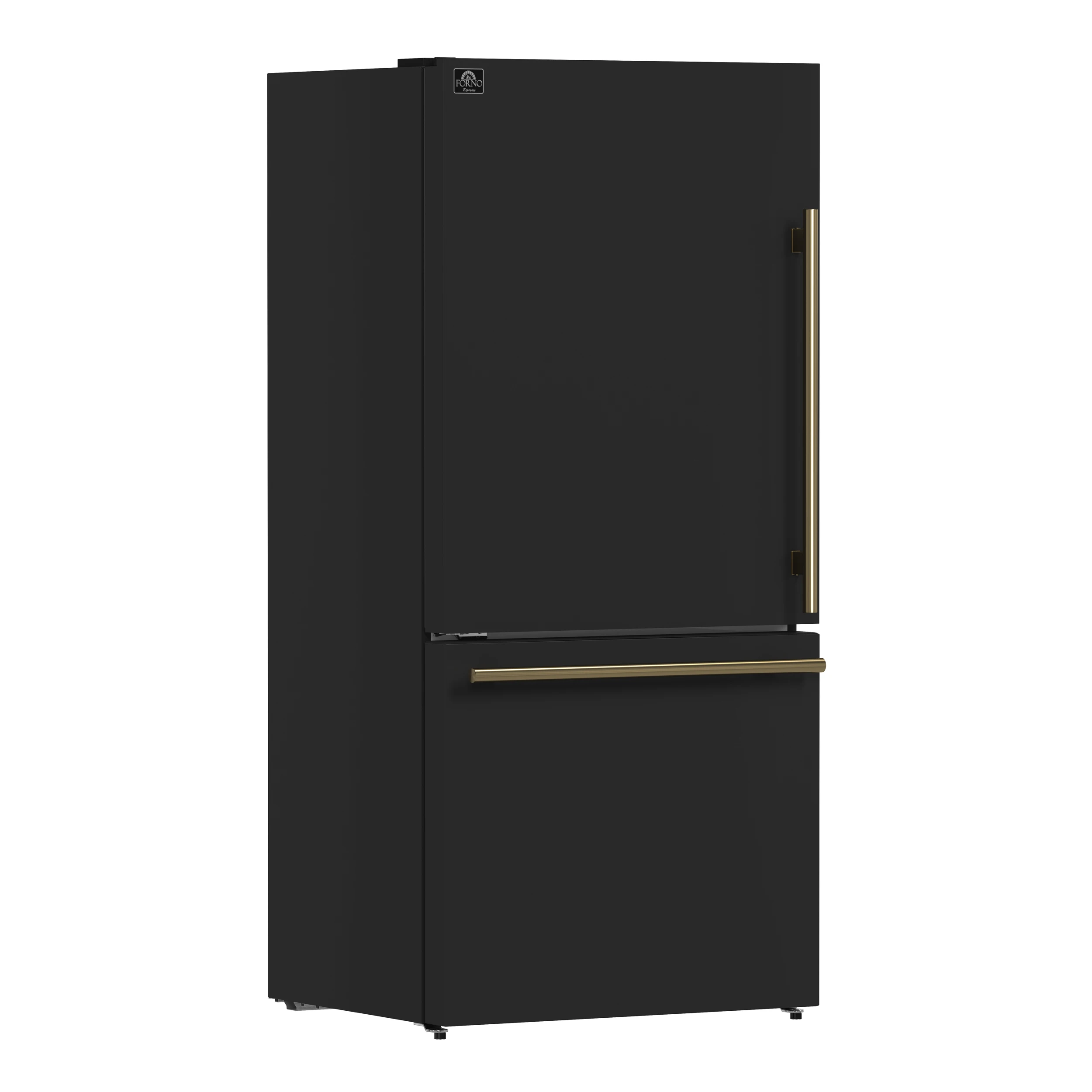 Milano 2-Piece 62-Inch Freestanding Dual Bottom Freezer Refrigerator in Black – 34.4 cu.ft, Touch Control, Ice Maker FFFFD178760BLK