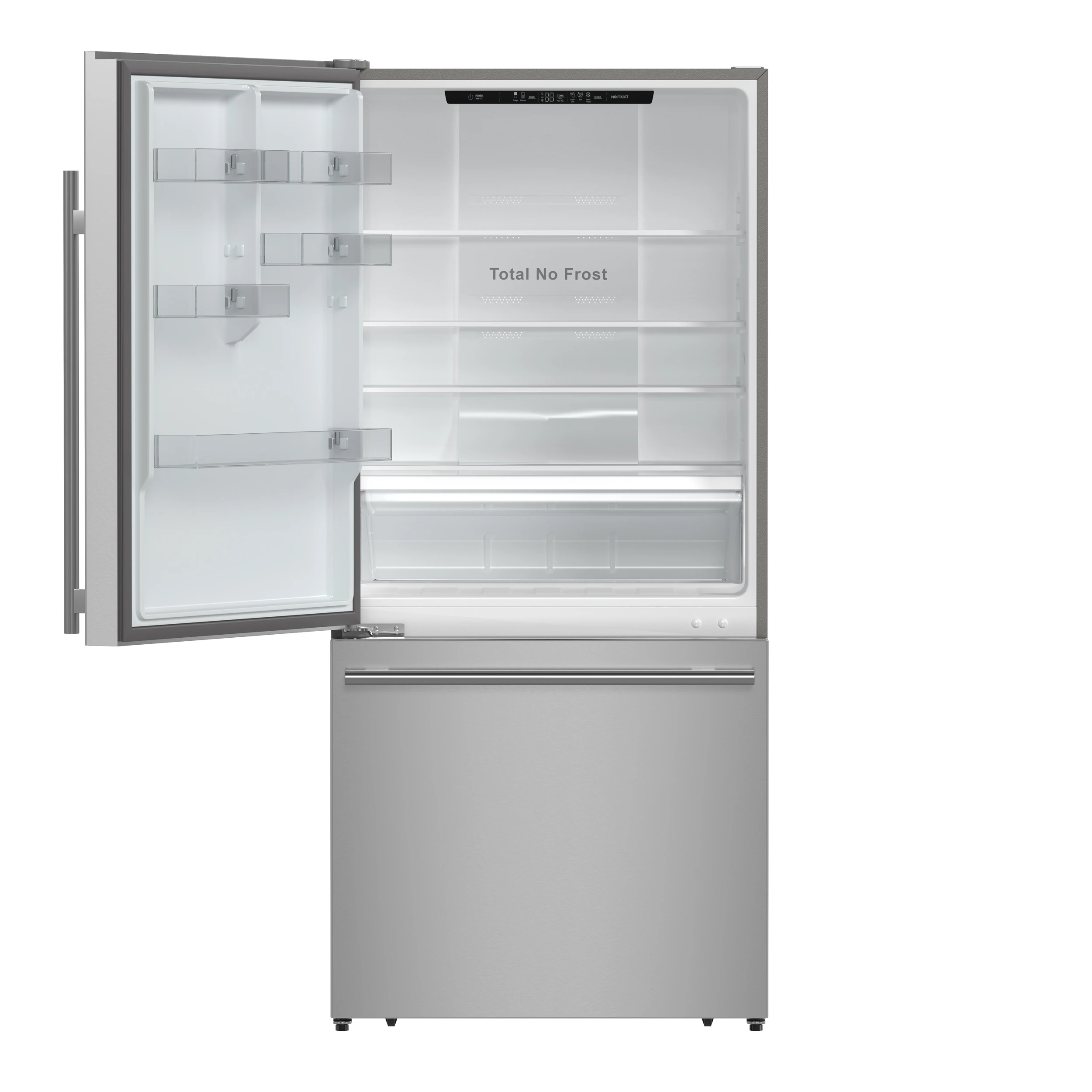Milano 2-Piece 62-Inch Freestanding Dual Bottom Freezer Refrigerator, Stainless Steel – 34.4 cu.ft, Touch Control, Ice Maker FFFFD178760S