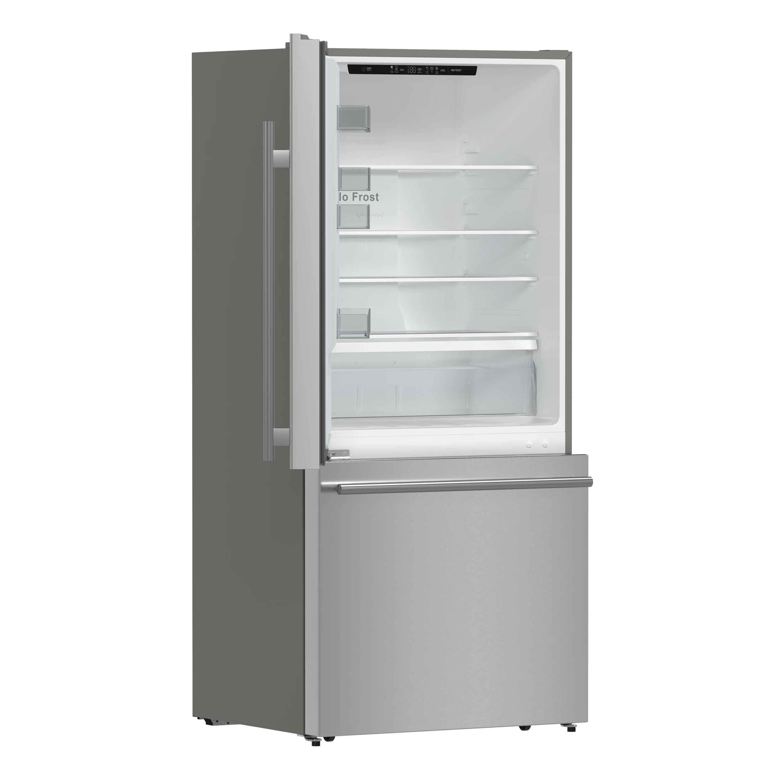 Milano 2-Piece 62-Inch Freestanding Dual Bottom Freezer Refrigerator, Stainless Steel – 34.4 cu.ft, Touch Control, Ice Maker FFFFD178760S