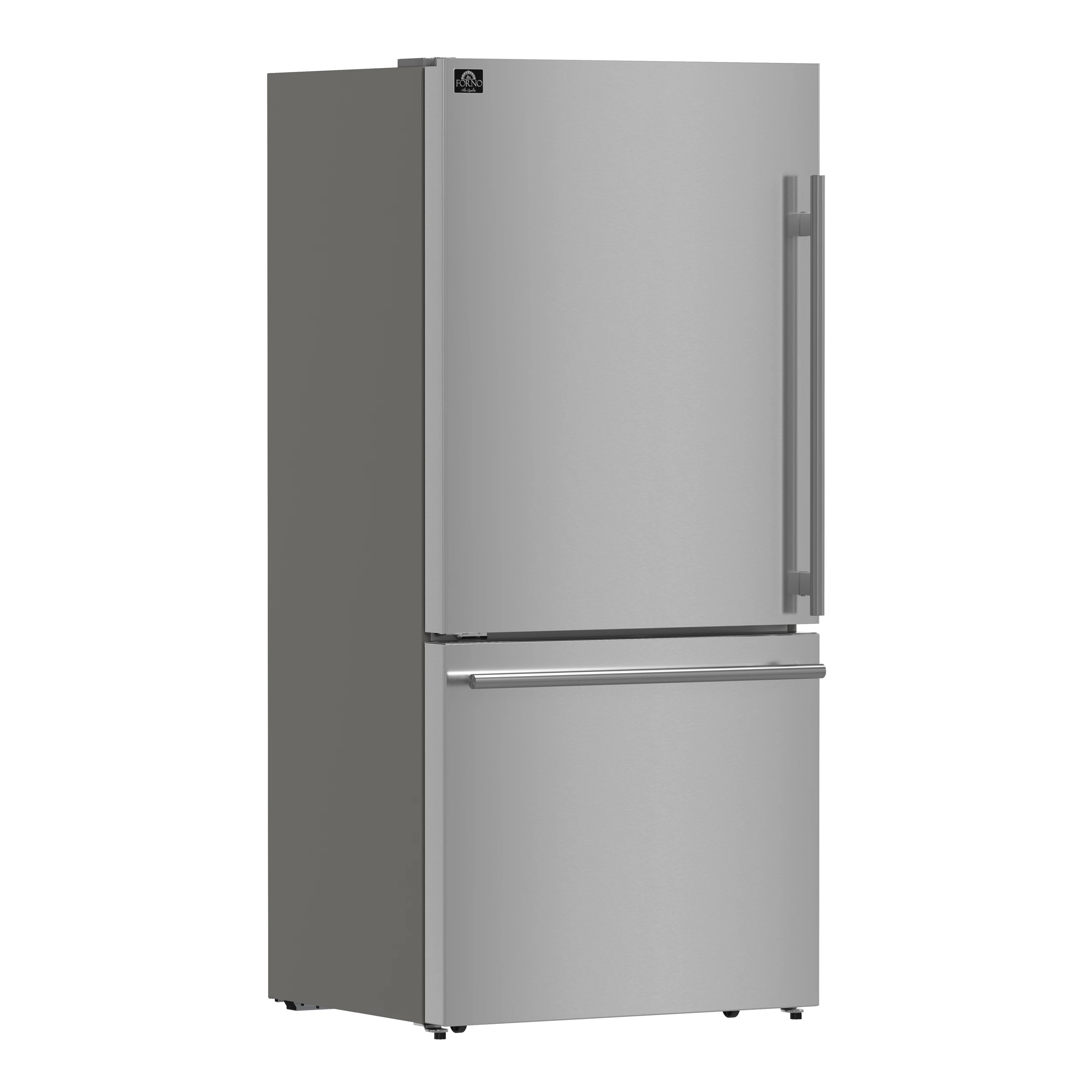 Milano 2-Piece 62-Inch Freestanding Dual Bottom Freezer Refrigerator, Stainless Steel – 34.4 cu.ft, Touch Control, Ice Maker FFFFD178760S