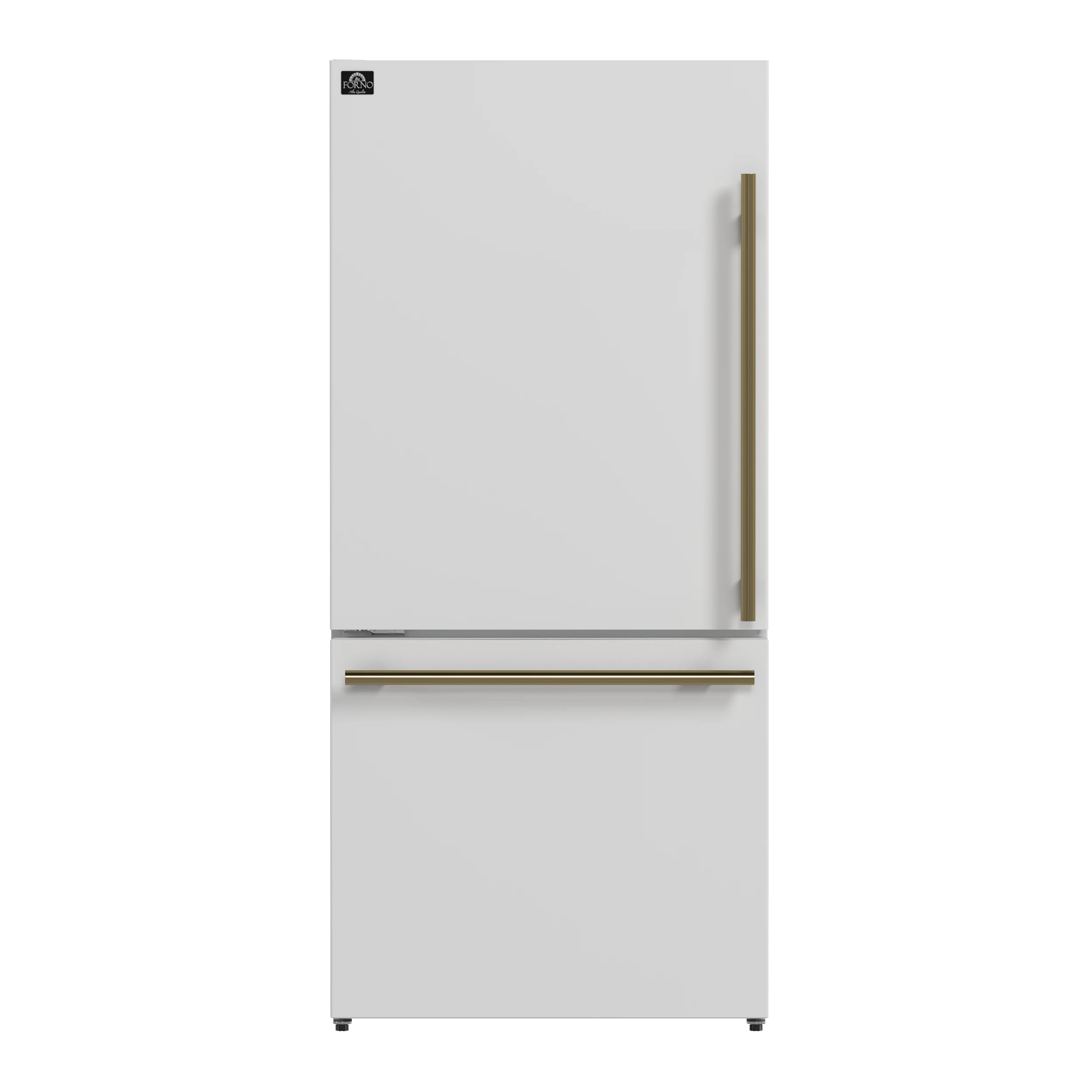 Milano 2-Piece 62-Inch Freestanding Dual Bottom Freezer Refrigerator, White – 34.4 cu.ft, Touch Control, Ice Maker FFFFD178760WHT
