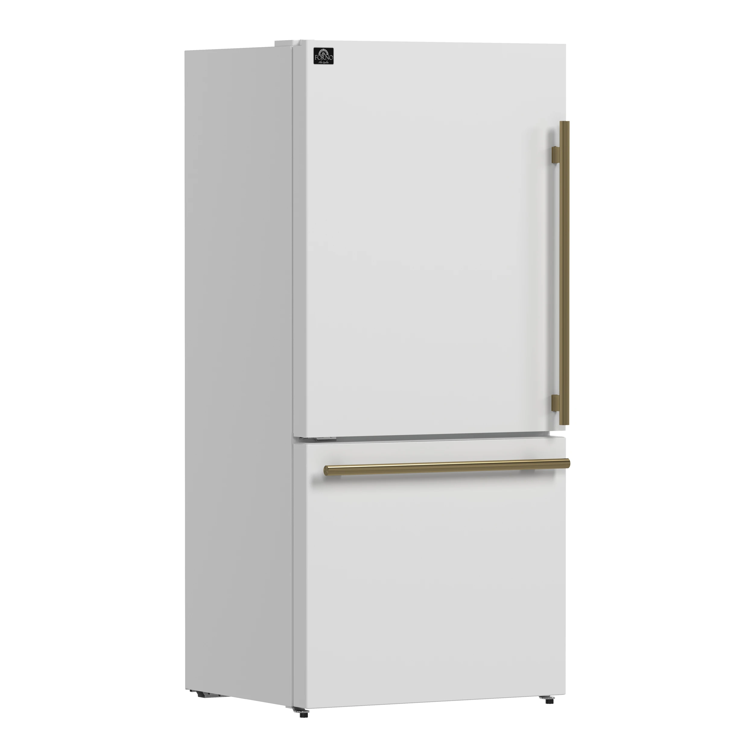 Milano 2-Piece 62-Inch Freestanding Dual Bottom Freezer Refrigerator, White – 34.4 cu.ft, Touch Control, Ice Maker FFFFD178760WHT