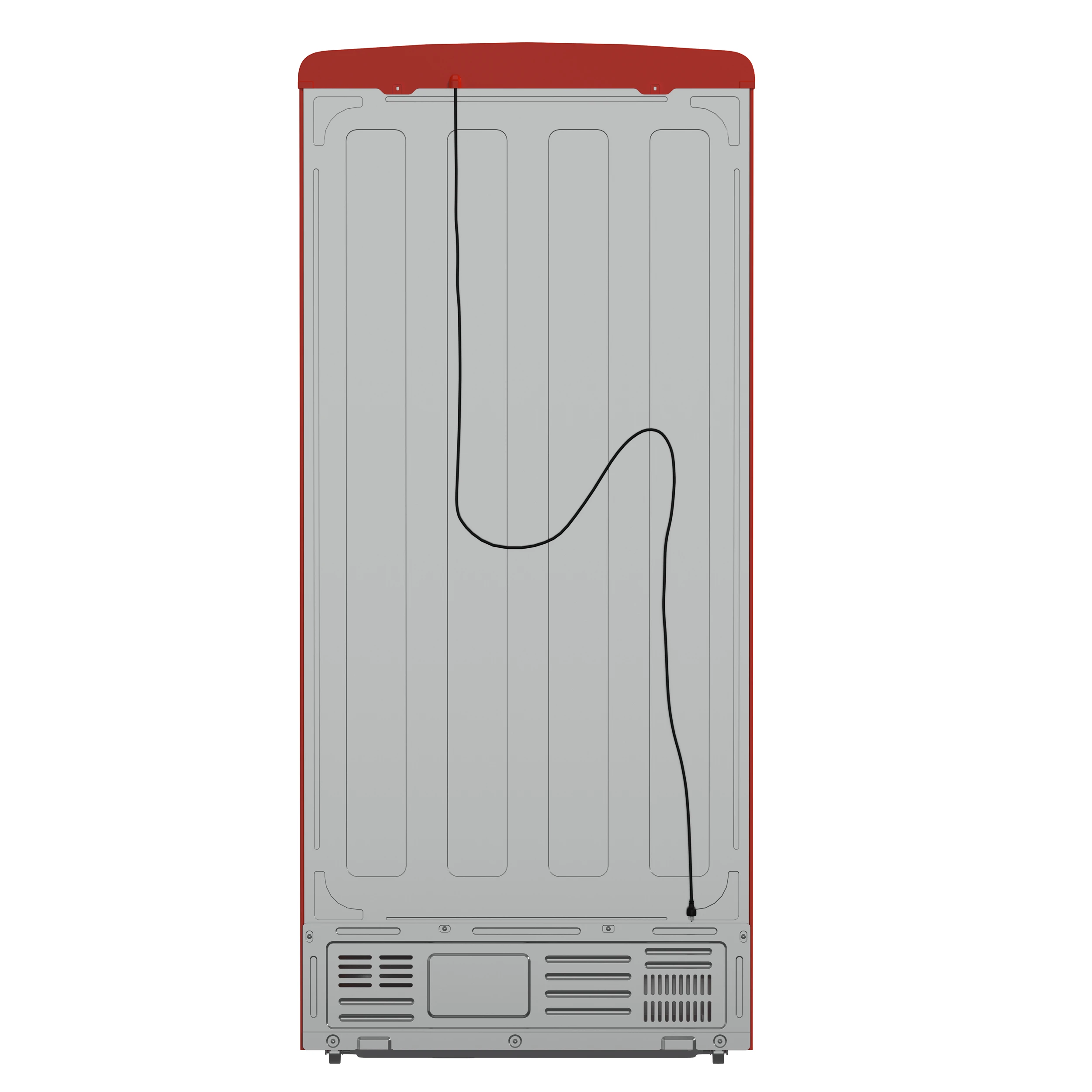 Luigi 33-Inch French Door Refrigerator, 18 cu.ft, Red Finish, Handle-Free Design, ENERGY STAR Certified FFFFD179133RED