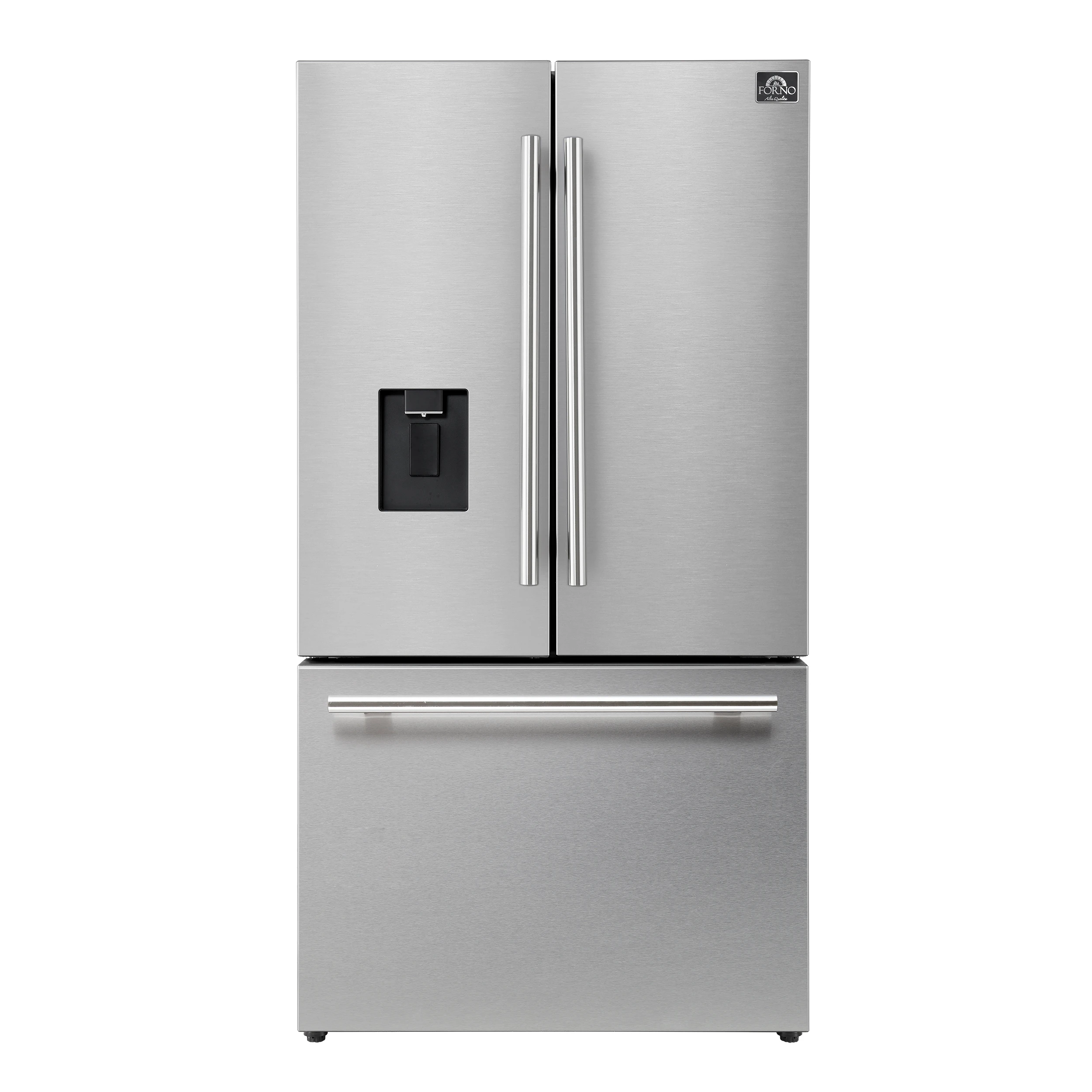 Aosta 36-Inch French Door Refrigerator, Stainless Steel, 22.4 cu.ft, External Water Dispenser, Automatic Ice Maker, ENERGY STAR Certified FFFFD186636SB