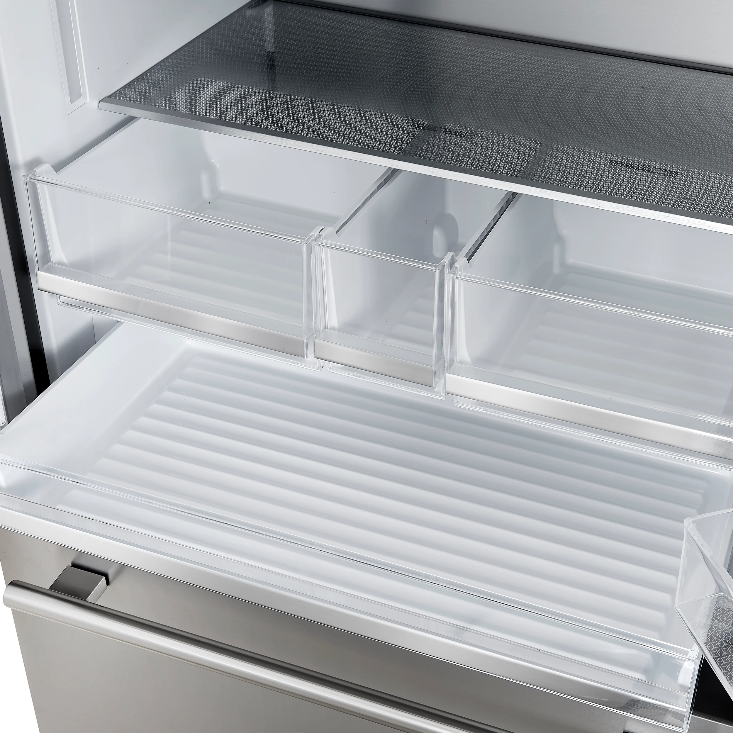 Aosta 36-Inch French Door Refrigerator, Stainless Steel, 22.4 cu.ft, External Water Dispenser, Automatic Ice Maker, ENERGY STAR Certified FFFFD186636SB