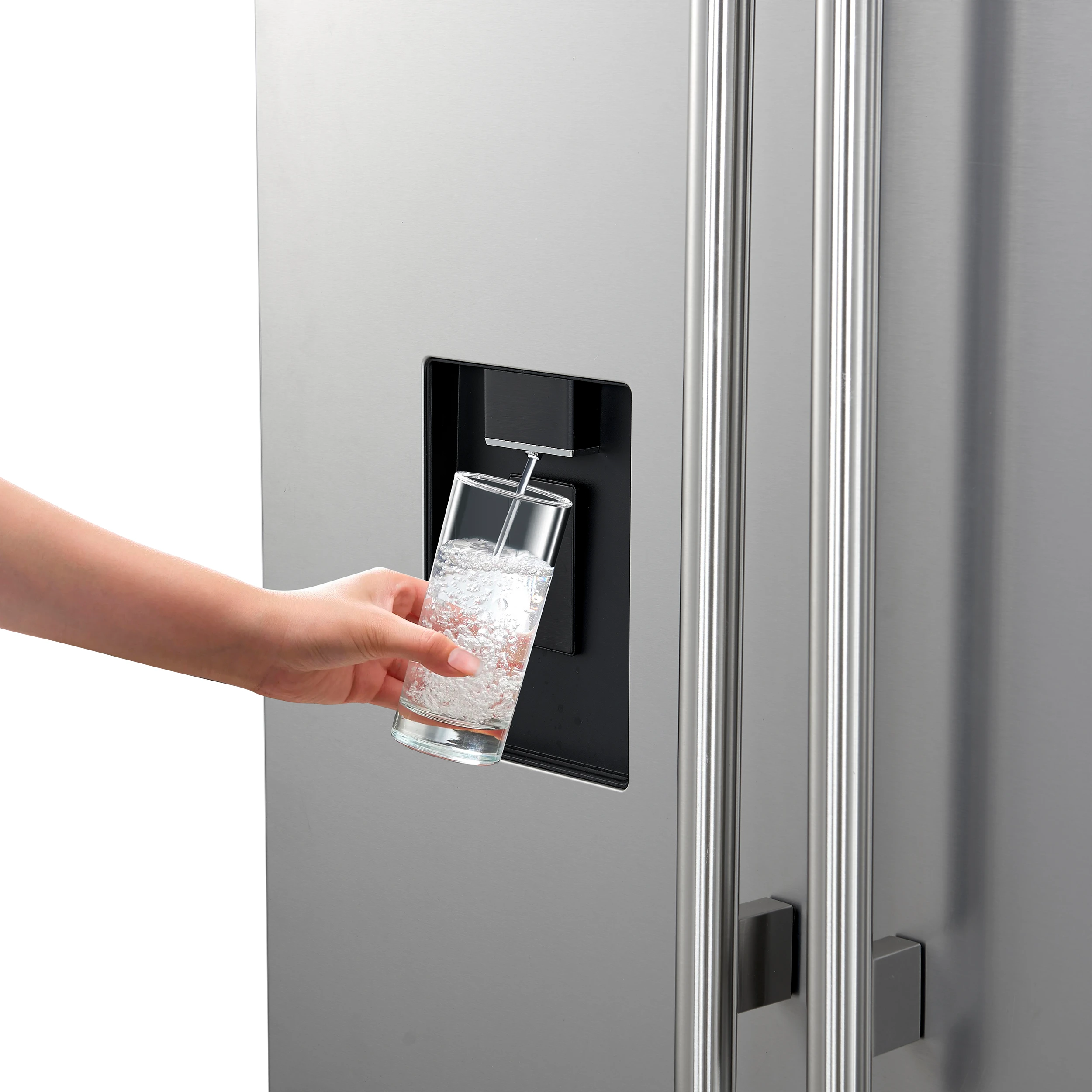 Aosta 36-Inch French Door Refrigerator, Stainless Steel, 22.4 cu.ft, External Water Dispenser, Automatic Ice Maker, ENERGY STAR Certified FFFFD186636SB