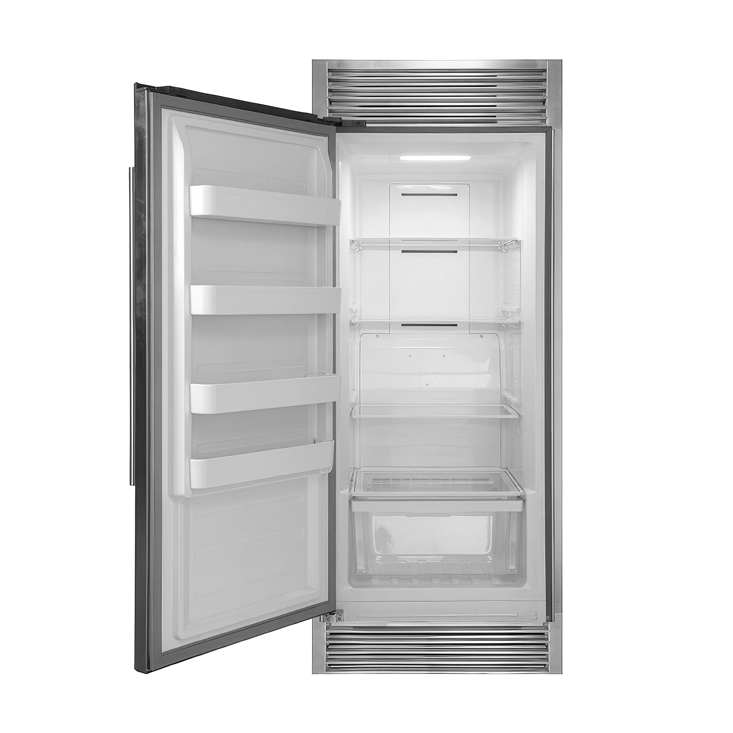 Rizzuto 28-Inch Upright Convertible Freezer, 32-Inch Wide, Left Swing, Decorative Grill, ENERGY STAR Certified FFFFD193332LS
