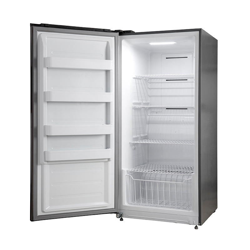 Rizzuto 28-Inch Upright Convertible Freezer, 32-Inch Wide, Left Swing, Decorative Grill, ENERGY STAR Certified FFFFD193332LS