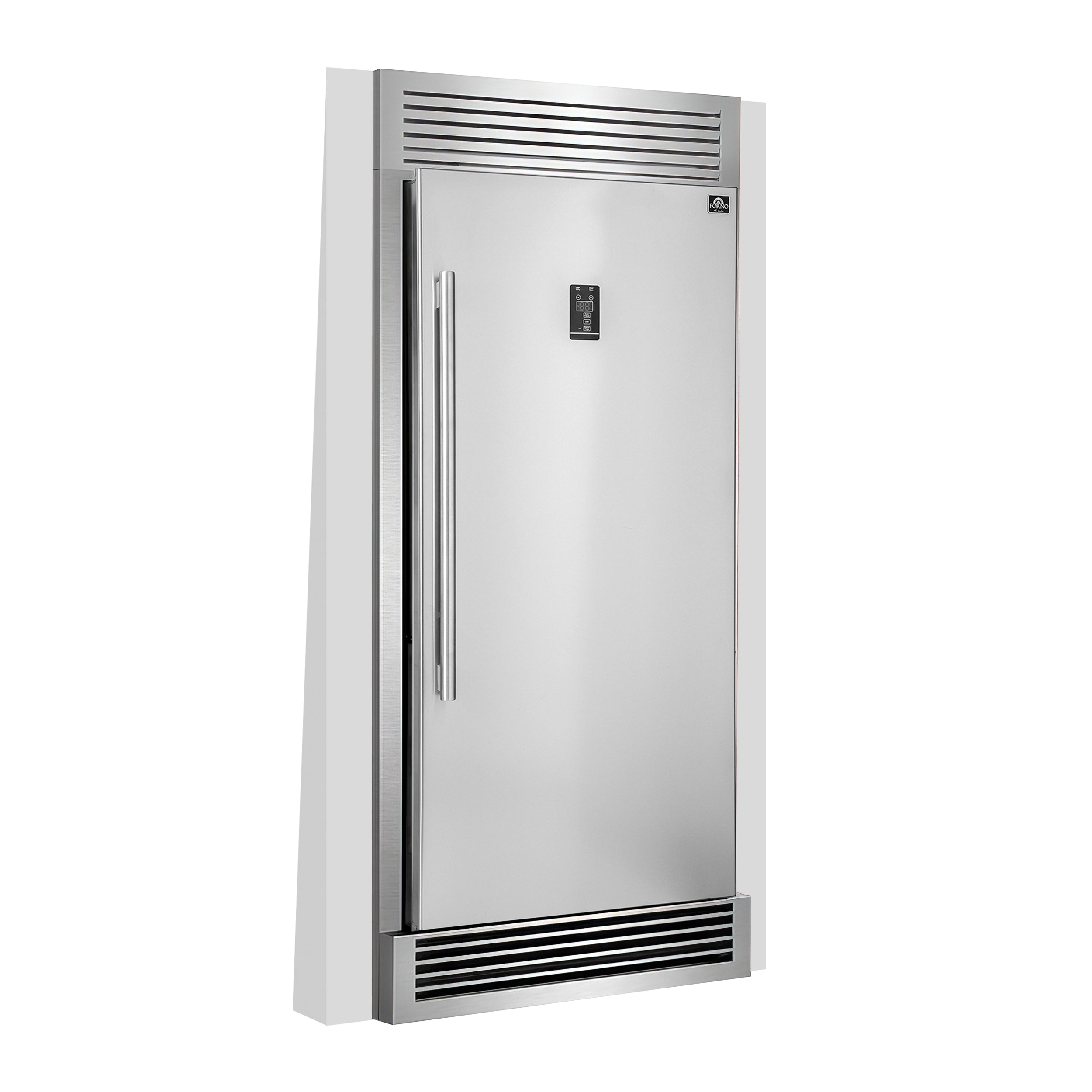 Rizzuto 28-Inch Upright Convertible Refrigerator, 32-Inch Wide, Right Swing, Decorative Grill, ENERGY STAR Certified FFFFD193332RS