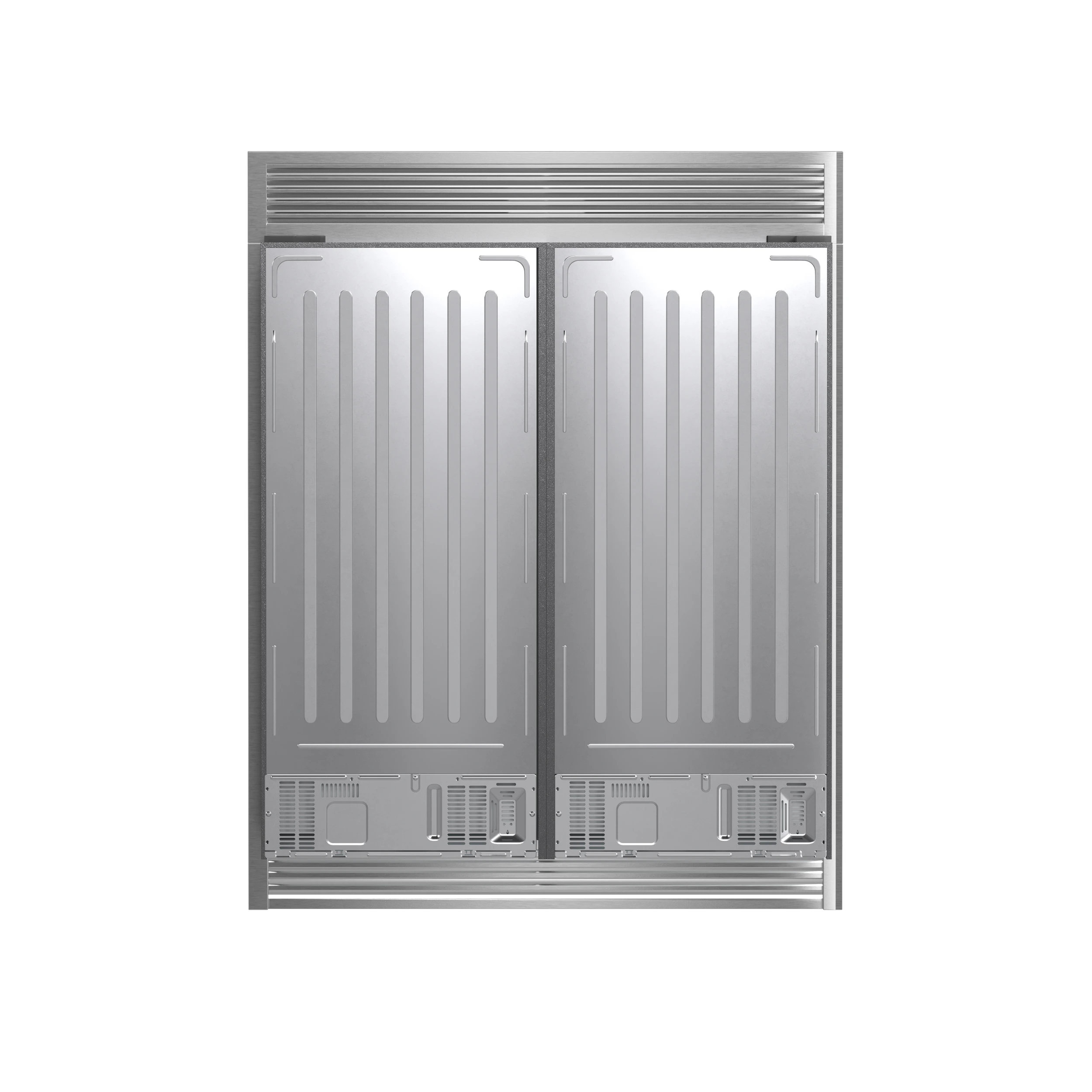 Rizzuto 56-Inch Convertible Refrigerator/Freezer Set, 27.6 cu.ft Total Capacity, Decorative Grill, ENERGY STAR Certified FFFFD193360S