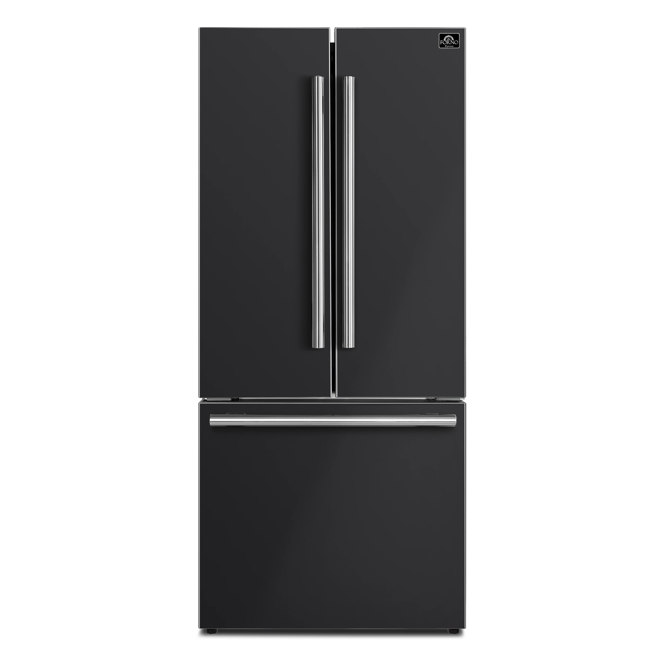 Gallipoli Espresso 30-Inch Black French Door Refrigerator, Bottom Freezer, 17.5 Cu. Ft., No Frost, Ice Maker FFFFD197431BLK
